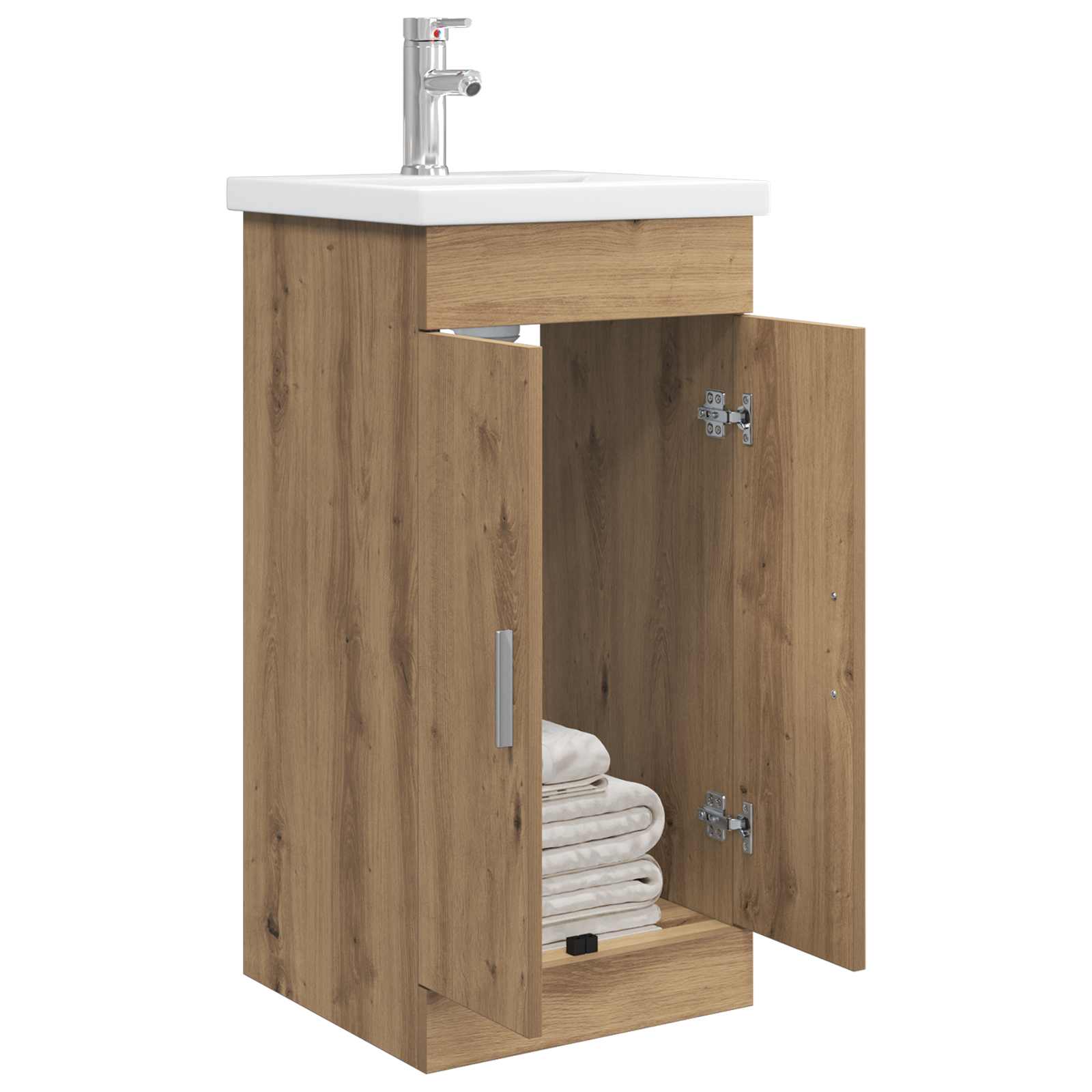 Καθρέφτης μπάνιου με νιπτήρα Artisan Δρυς 42 x 40 x 84,5 εκ - Pakobazaar