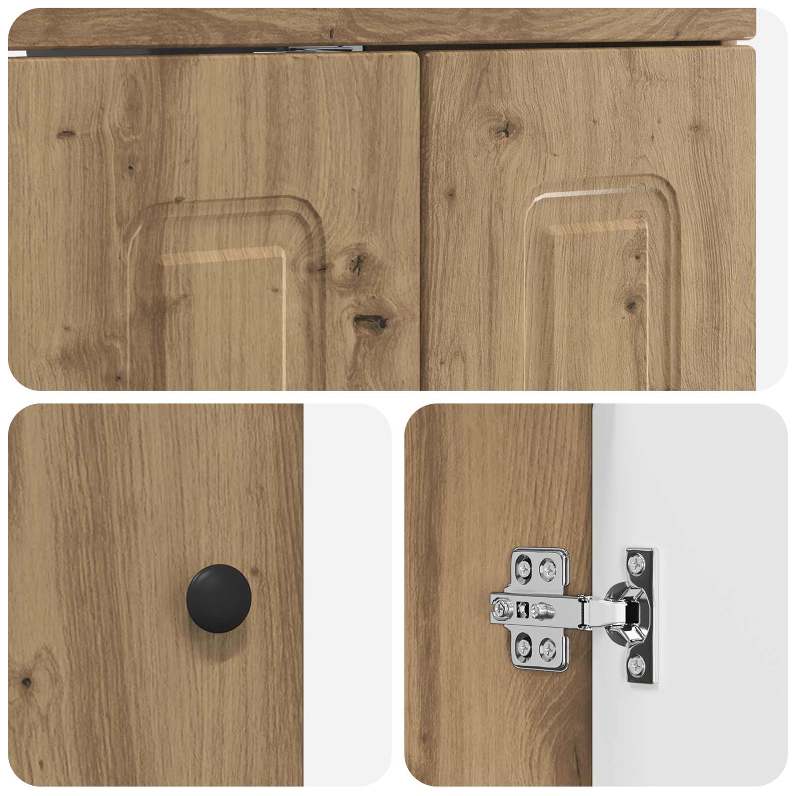 Ντουλάπι Κάτω από τον Νιπτήρα Artisan Δρυς 78,5 x 37,5 x 81 εκ - Pakobazaar