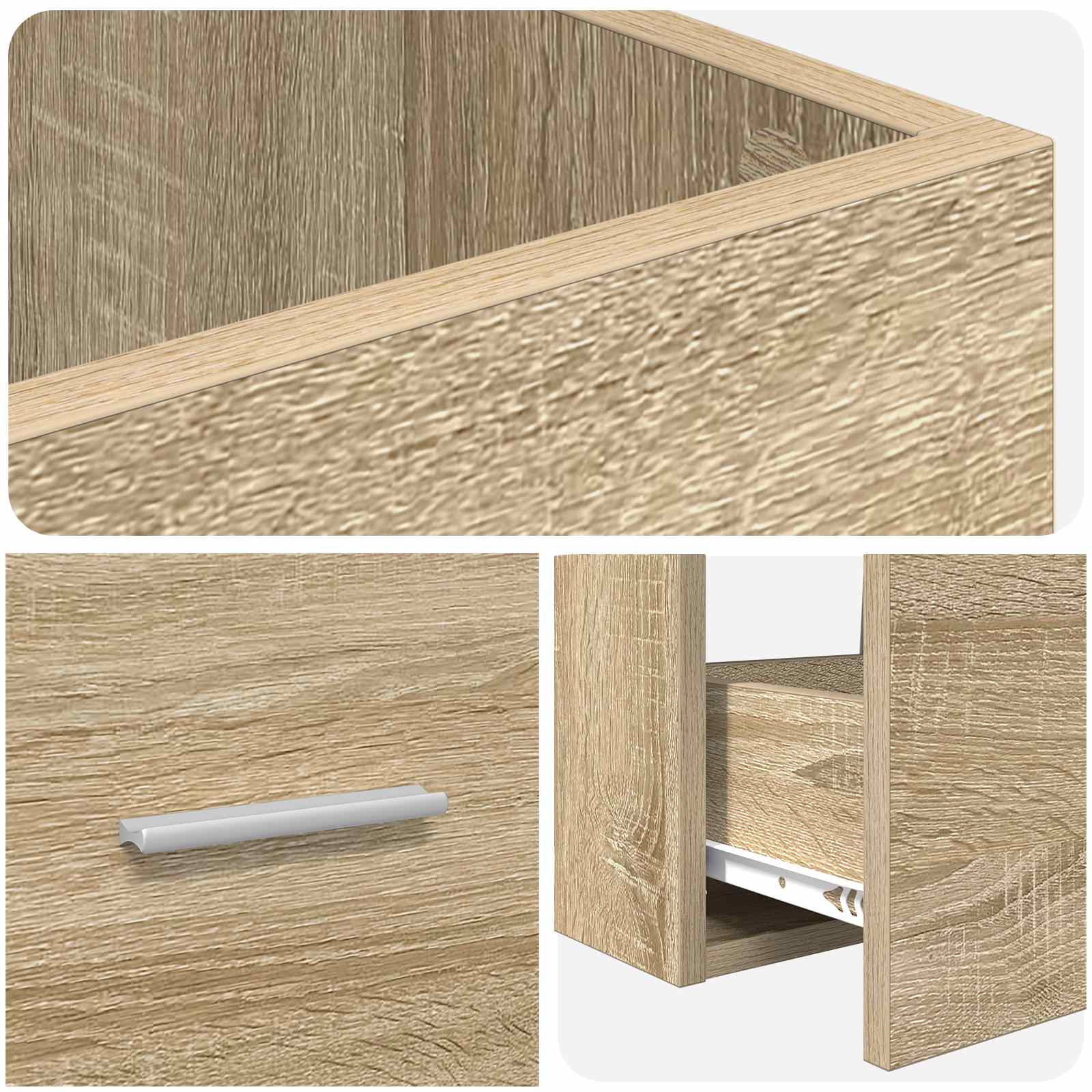 Καθρέφτης μπάνιου με νιπτήρα Sonoma Δρυς 42 x 40 x 84,5 εκ - Pakobazaar
