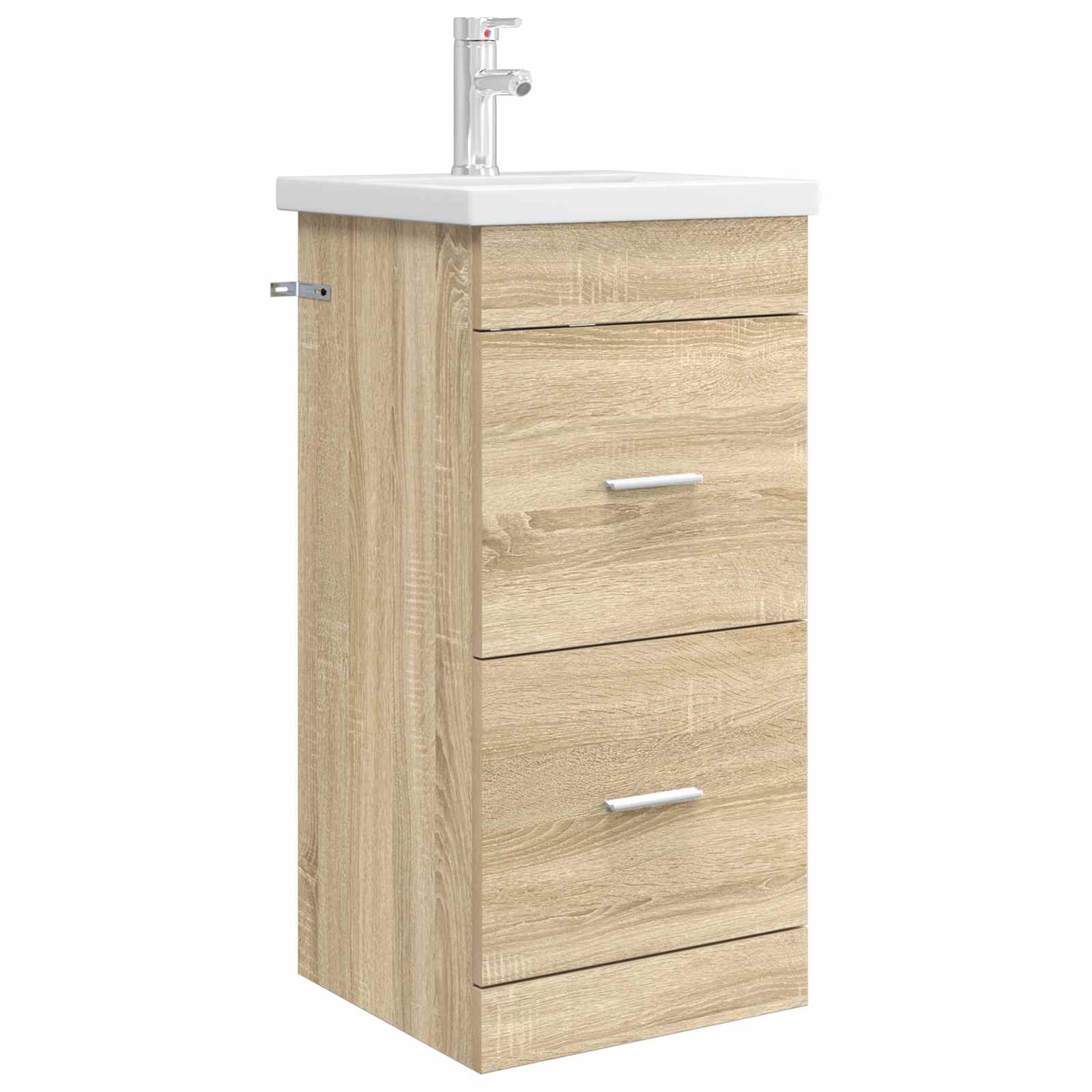Καθρέφτης μπάνιου με νιπτήρα Sonoma Δρυς 42 x 40 x 84,5 εκ - Pakobazaar