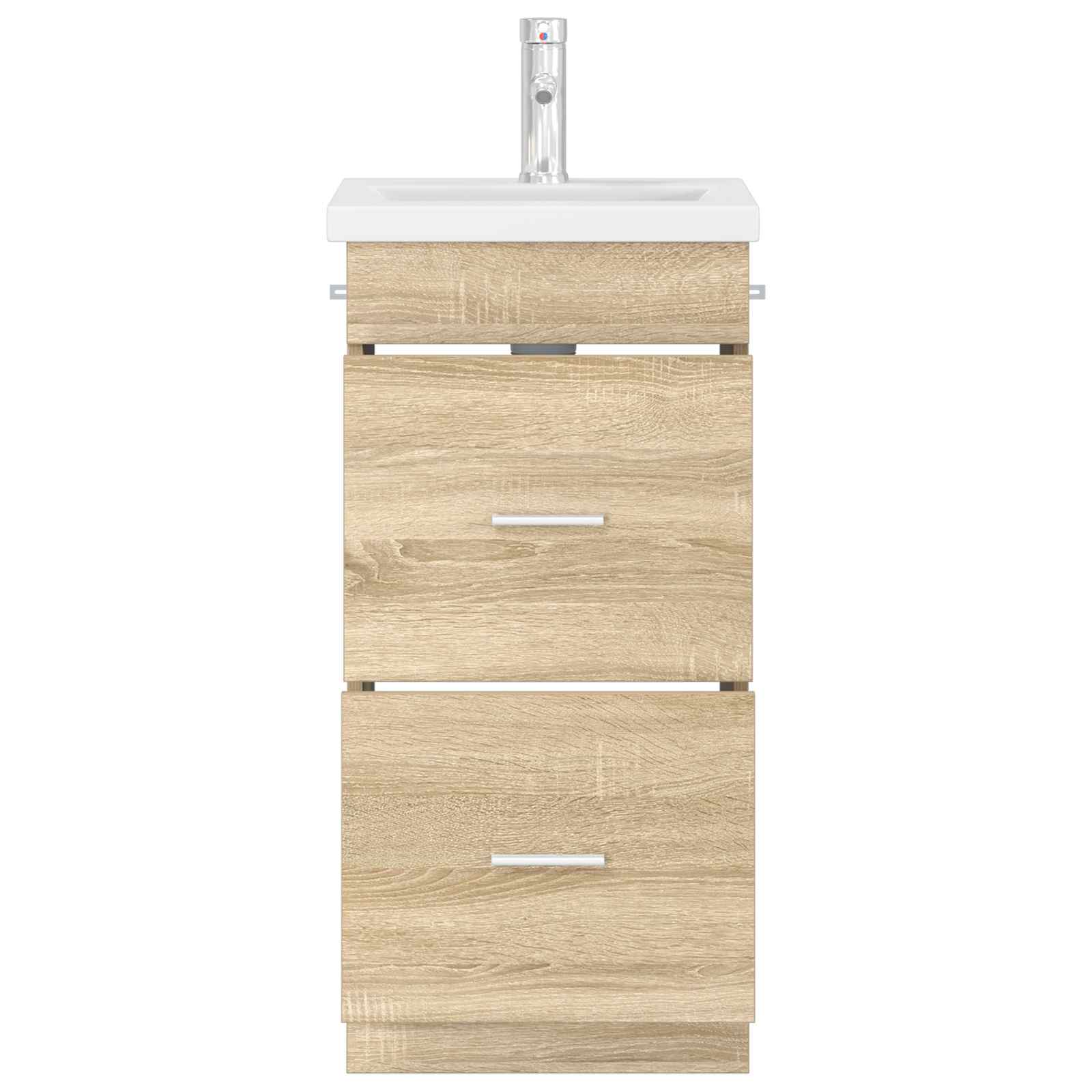 Καθρέφτης μπάνιου με νιπτήρα Sonoma Δρυς 42 x 40 x 84,5 εκ - Pakobazaar