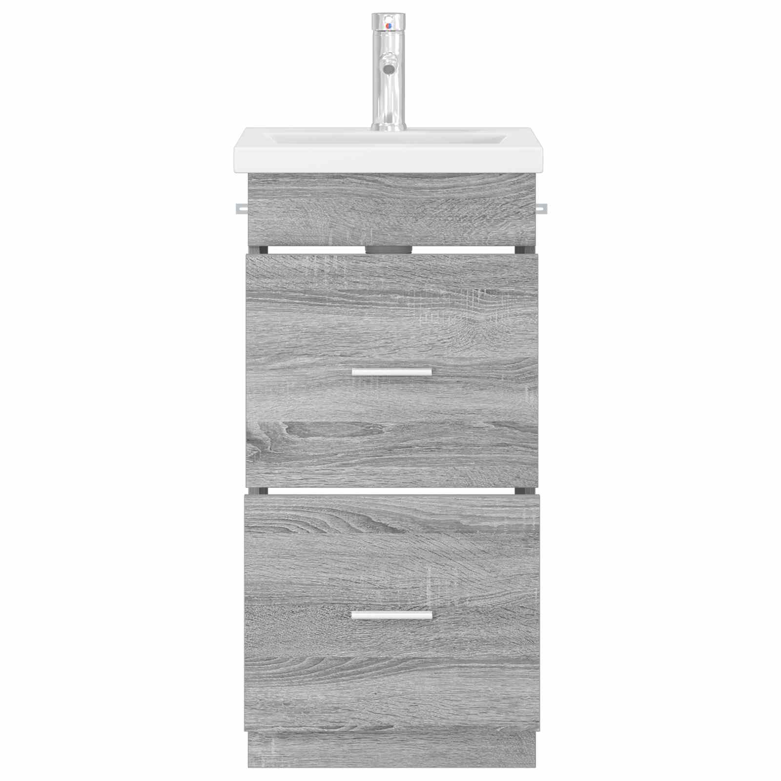Καθρέφτης μπάνιου με νιπτήρα Γκρι Sonoma 42 x 40 x 84,5 εκ - Pakobazaar