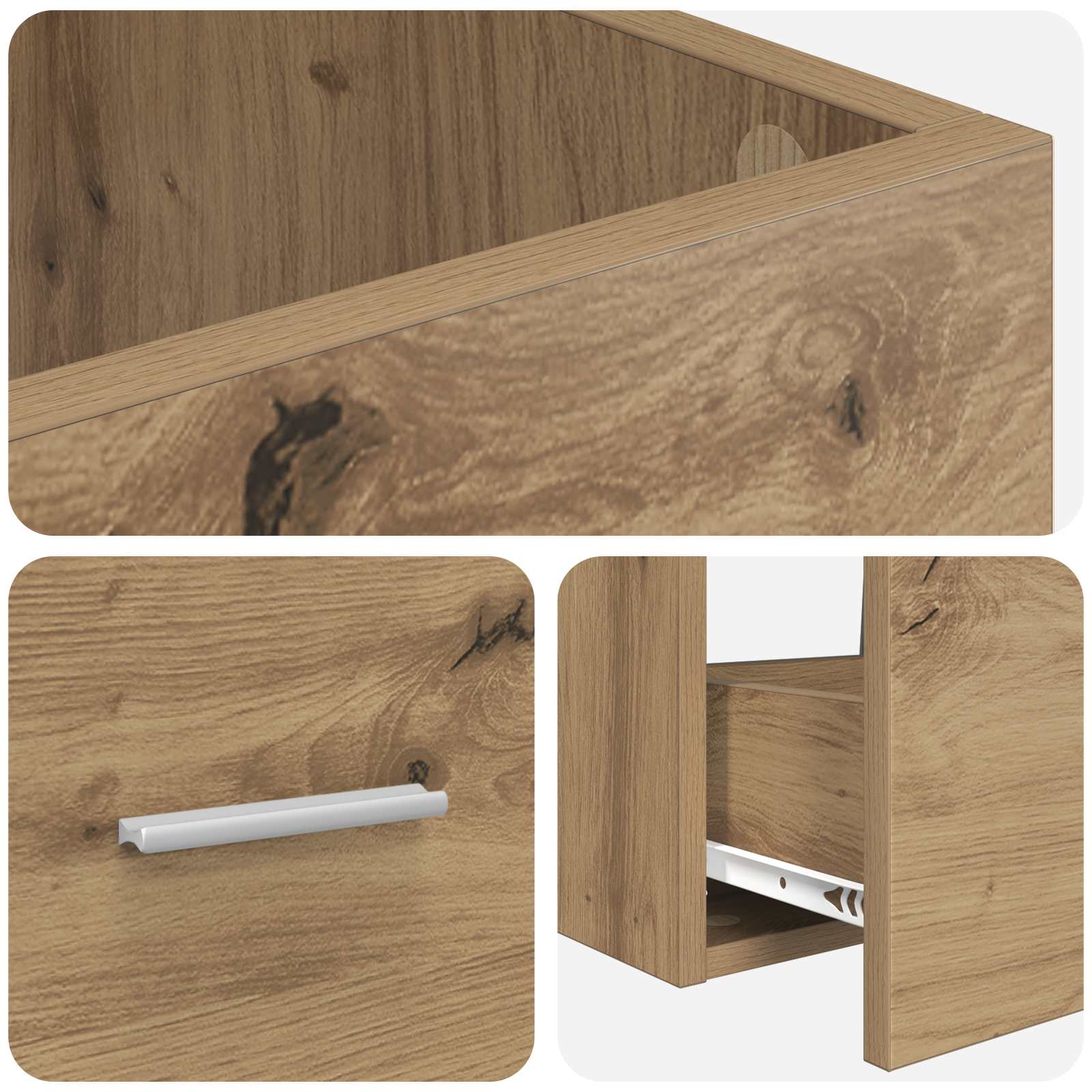 Καθρέφτης μπάνιου με νιπτήρα Artisan Δρυς 42 x 40 x 84,5 εκ - Pakobazaar