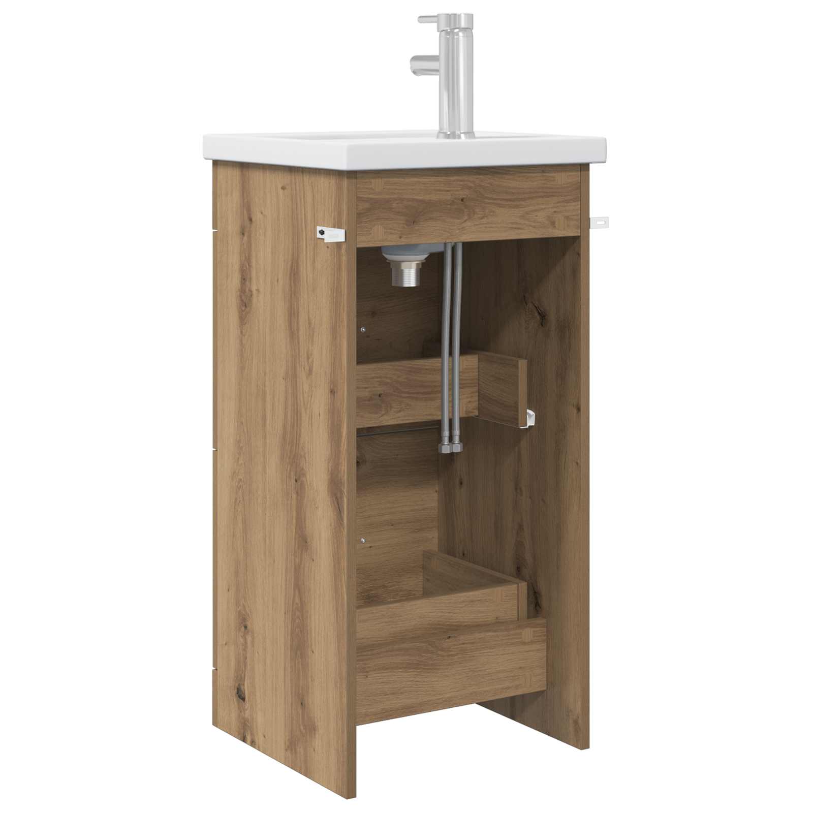 Καθρέφτης μπάνιου με νιπτήρα Artisan Δρυς 42 x 40 x 84,5 εκ - Pakobazaar