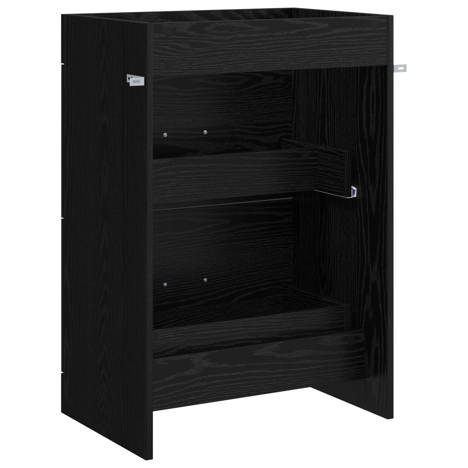 Ντουλάπι Κάτω από τον Νιπτήρα Μαύρη Δρυς 56 x 37,5 x 81 εκ - Pakobazaar