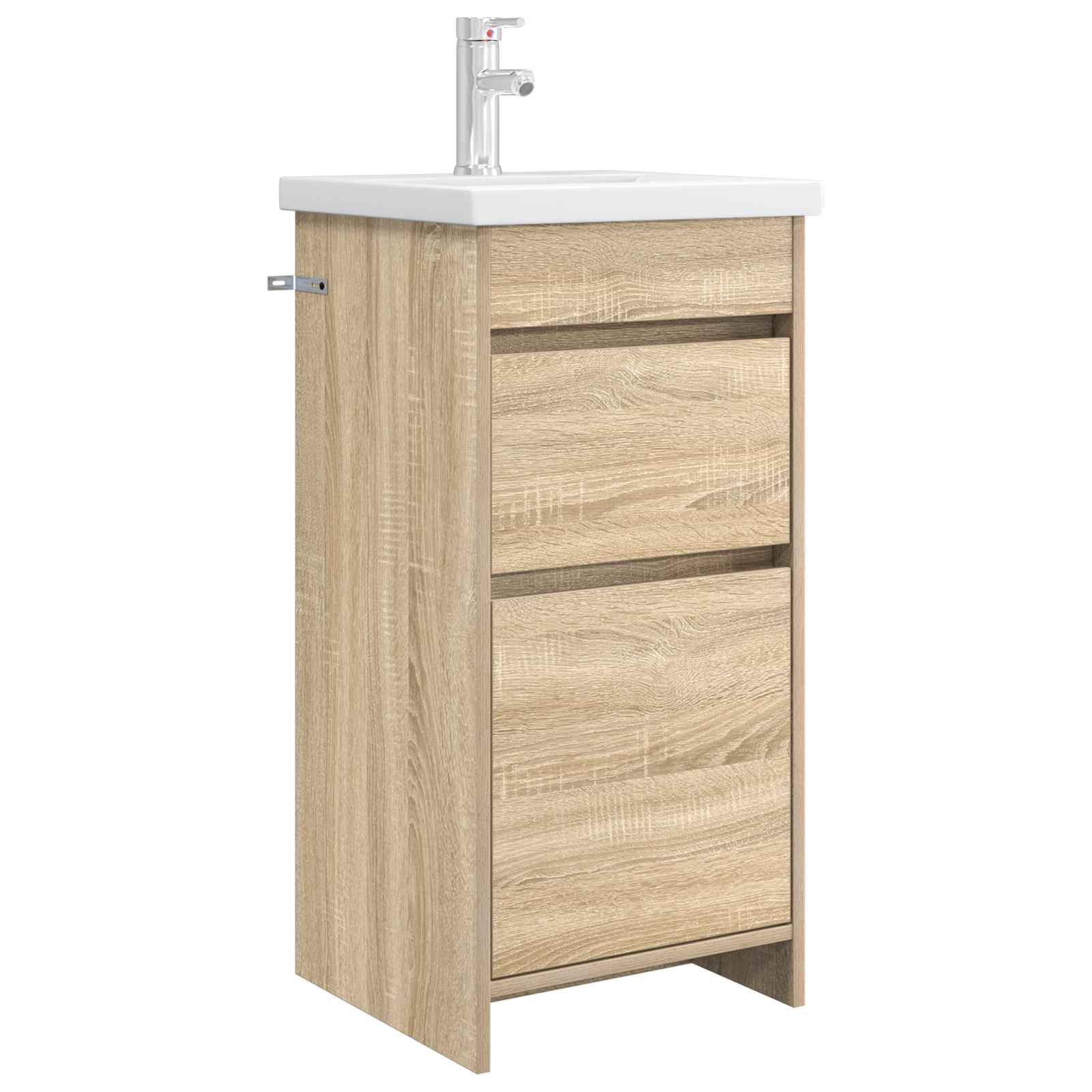 Καθρέφτης μπάνιου με νιπτήρα Sonoma Δρυς 42 x 40 x 84,5 εκ - Pakobazaar