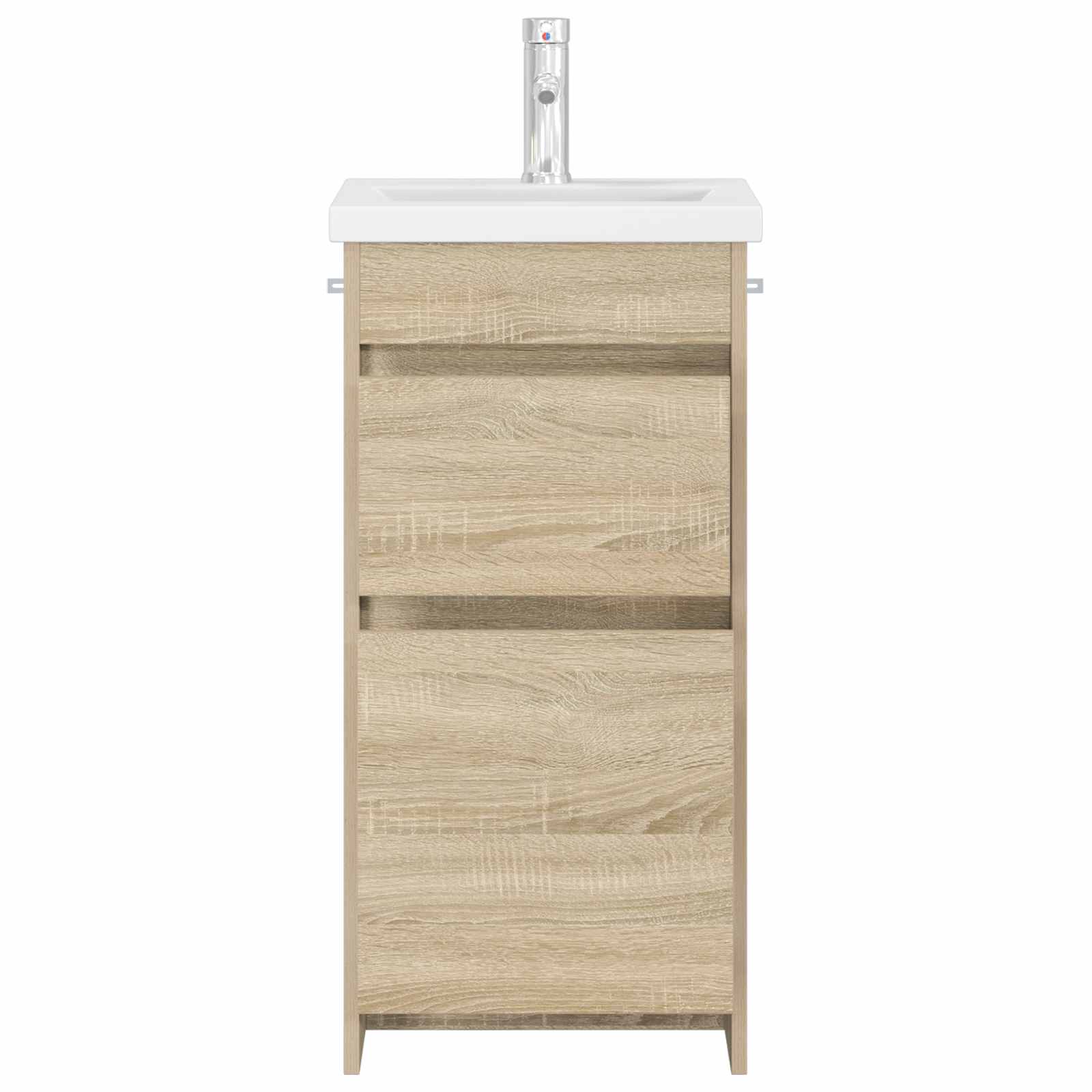 Καθρέφτης μπάνιου με νιπτήρα Sonoma Δρυς 42 x 40 x 84,5 εκ - Pakobazaar