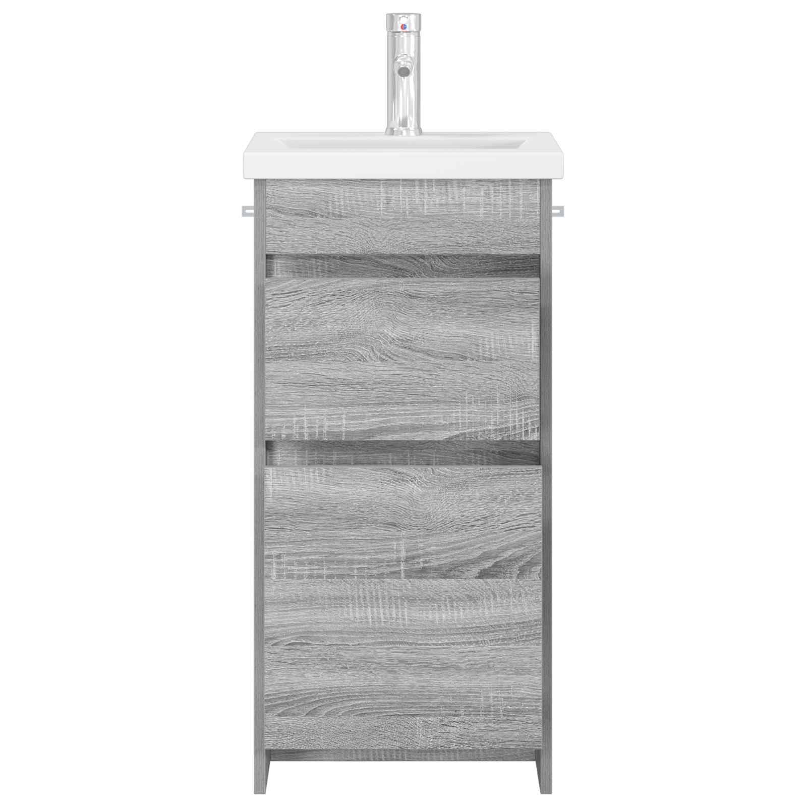 Καθρέφτης μπάνιου με νιπτήρα Γκρι Sonoma 42 x 40 x 84,5 εκ - Pakobazaar