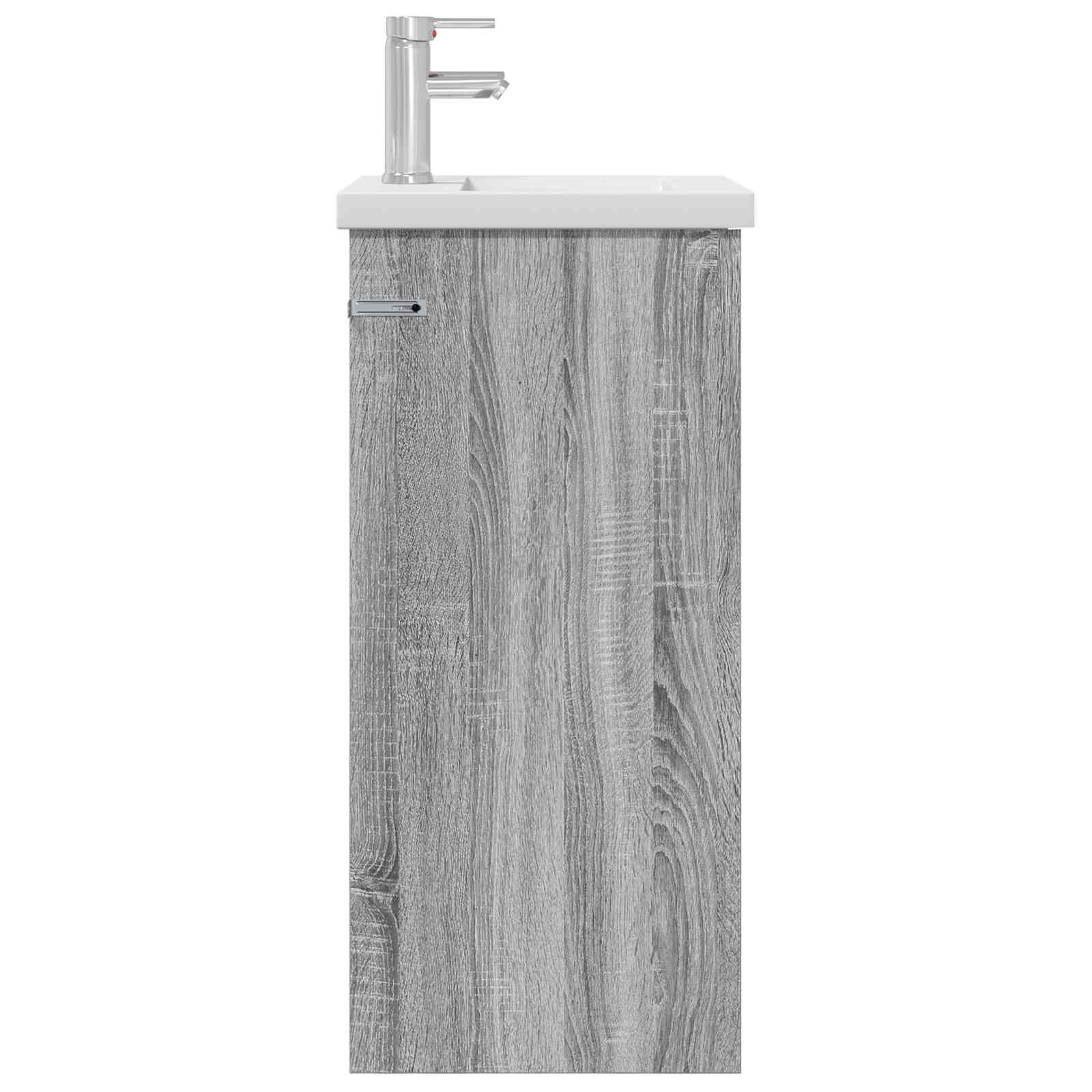 Καθρέφτης μπάνιου με νιπτήρα Γκρι Sonoma 42 x 40 x 84,5 εκ - Pakobazaar