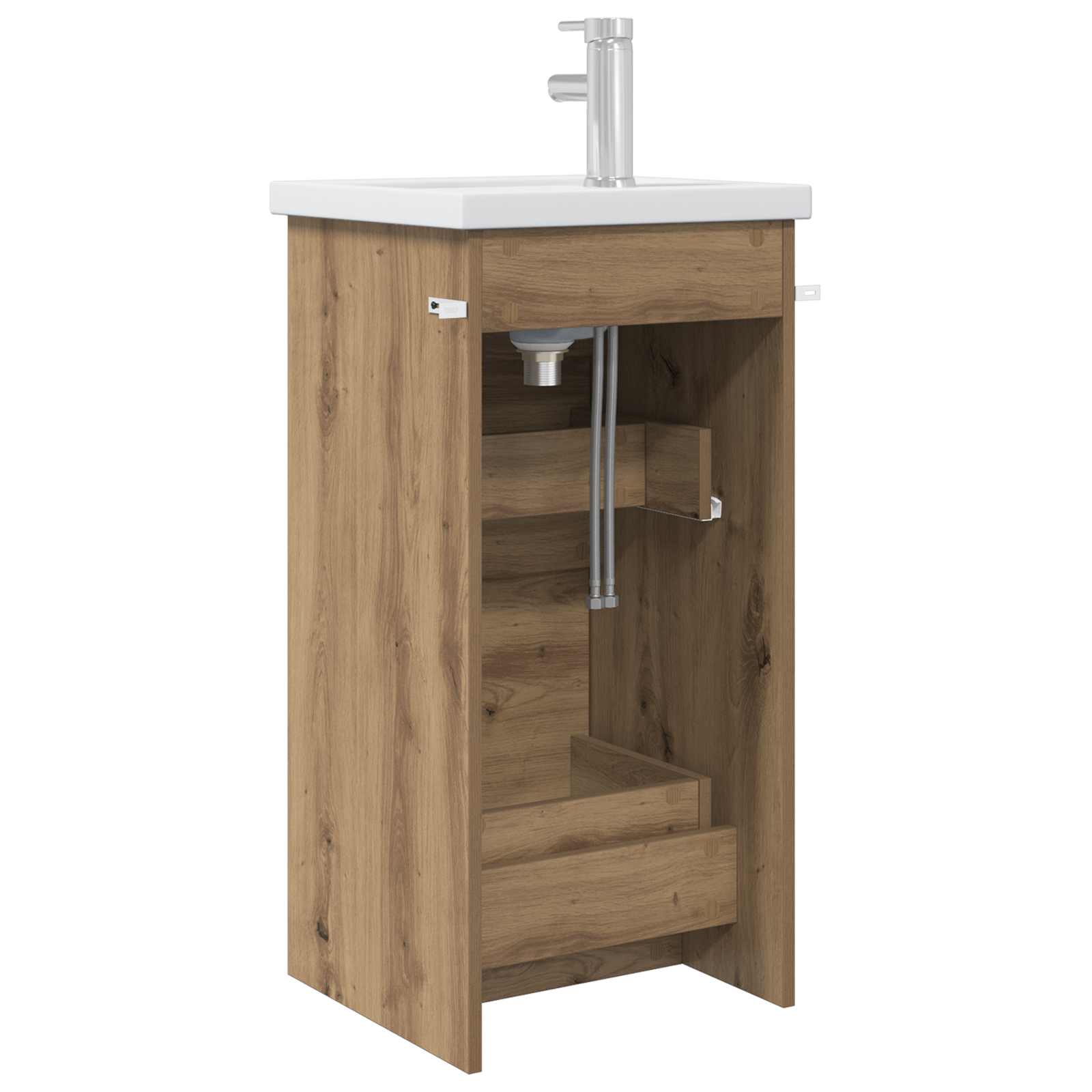 Καθρέφτης μπάνιου με νιπτήρα Artisan Δρυς 42 x 40 x 84,5 εκ - Pakobazaar