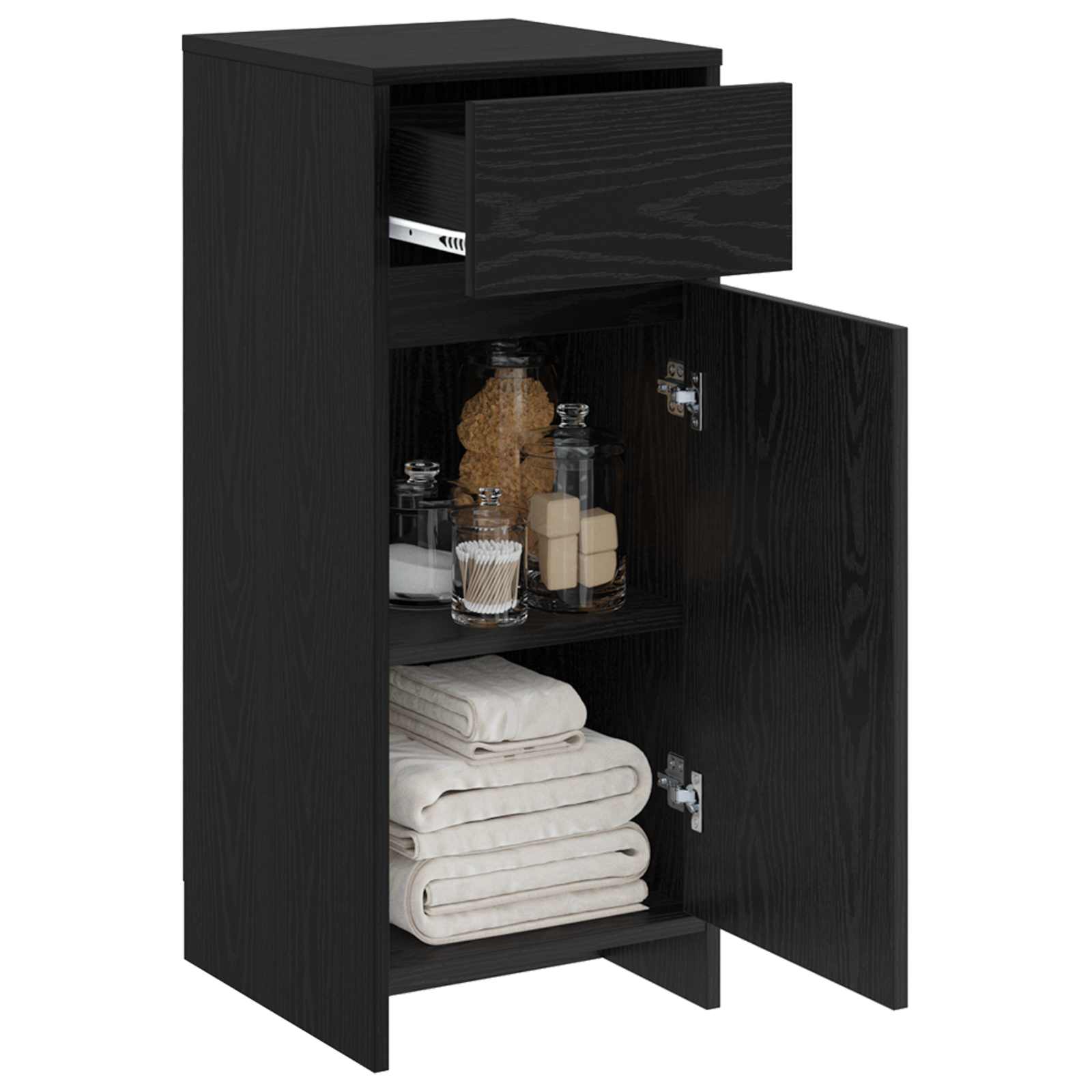 Ντουλάπι Μπάνιου Μαύρη Δρυς 35 x 36,5 x 85 εκ. - Pakobazaar