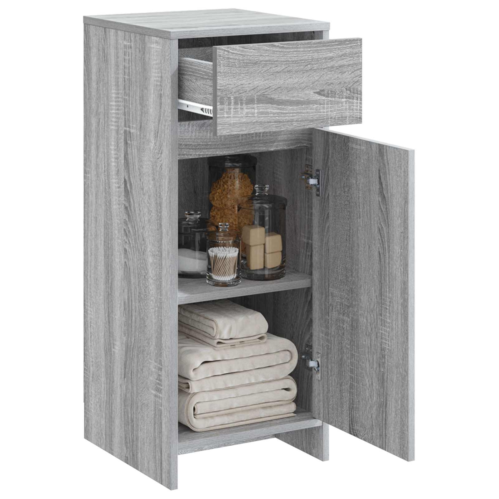 Ντουλάπι Μπάνιου Γκρι Sonoma 35 x 36,5 x 85 εκ. - Pakobazaar