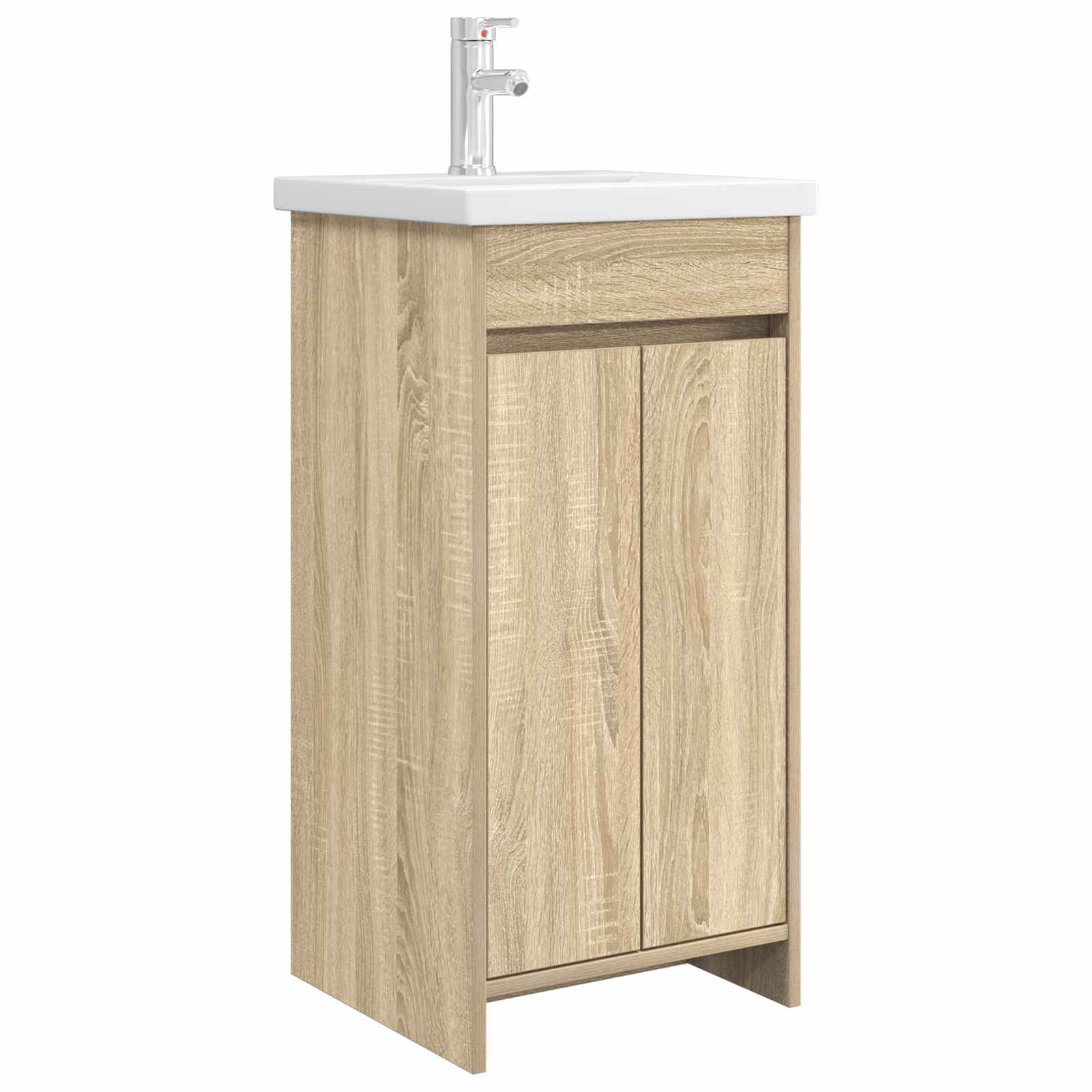 Καθρέφτης μπάνιου με νιπτήρα Sonoma Δρυς 42 x 40 x 84,5 εκ - Pakobazaar