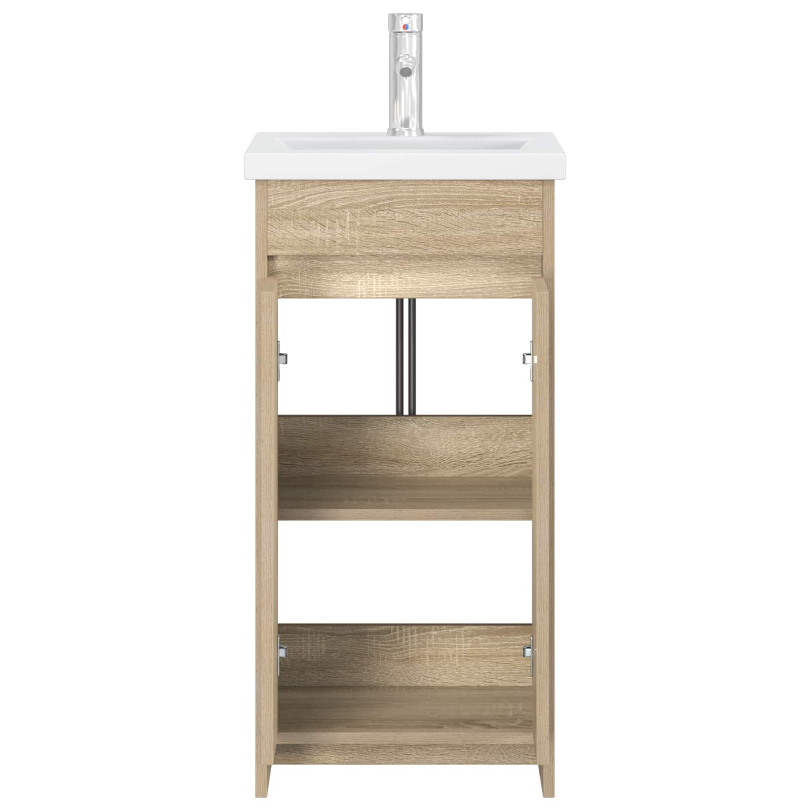 Καθρέφτης μπάνιου με νιπτήρα Sonoma Δρυς 42 x 40 x 84,5 εκ - Pakobazaar