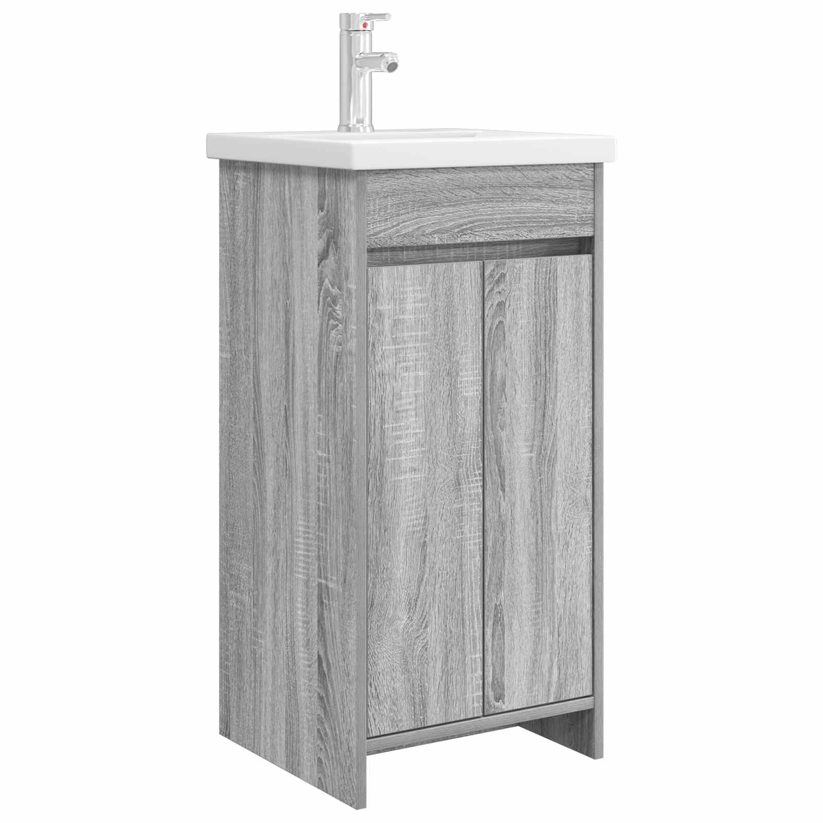 Καθρέφτης μπάνιου με νιπτήρα Γκρι Sonoma 42 x 40 x 84,5 εκ - Pakobazaar