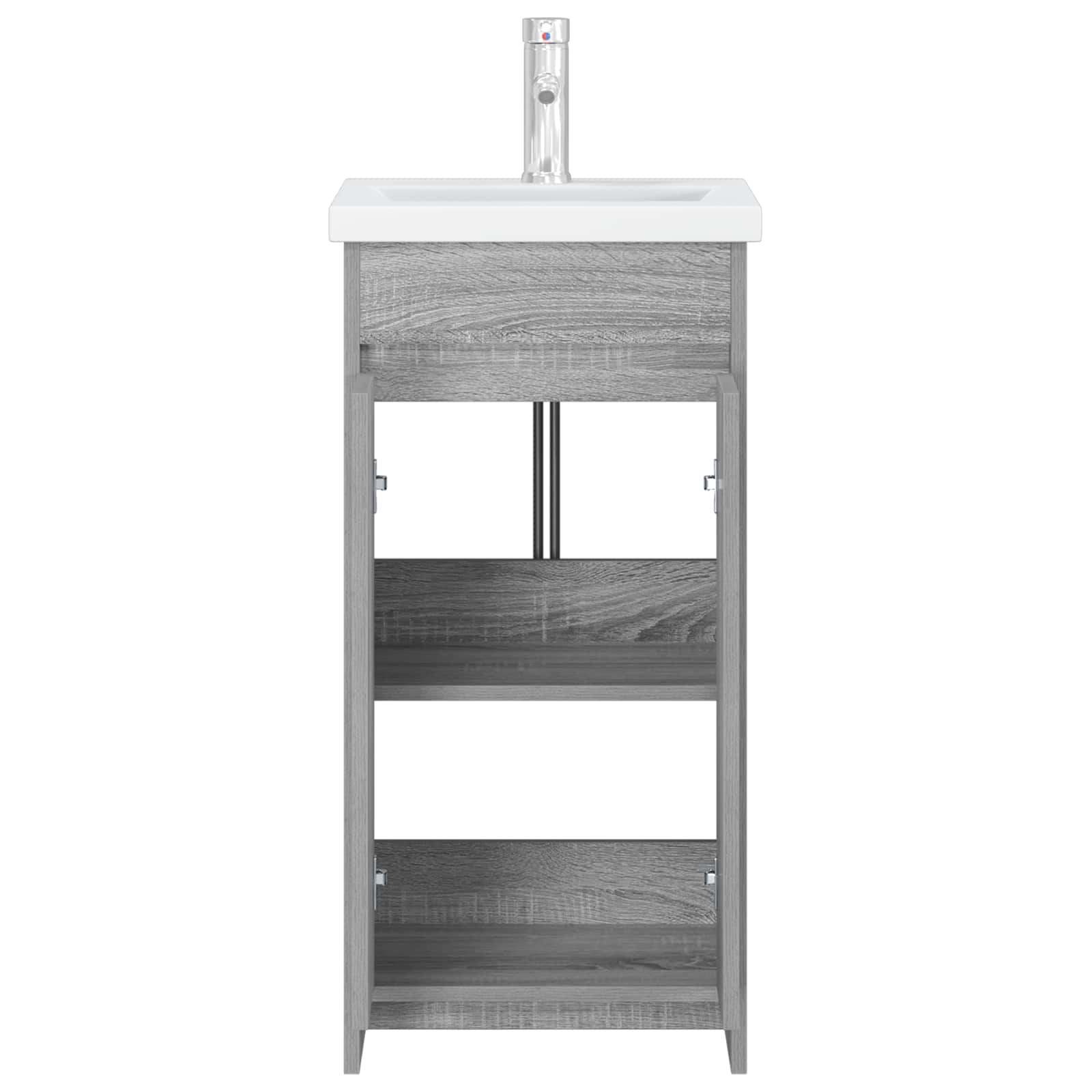 Καθρέφτης μπάνιου με νιπτήρα Γκρι Sonoma 42 x 40 x 84,5 εκ - Pakobazaar