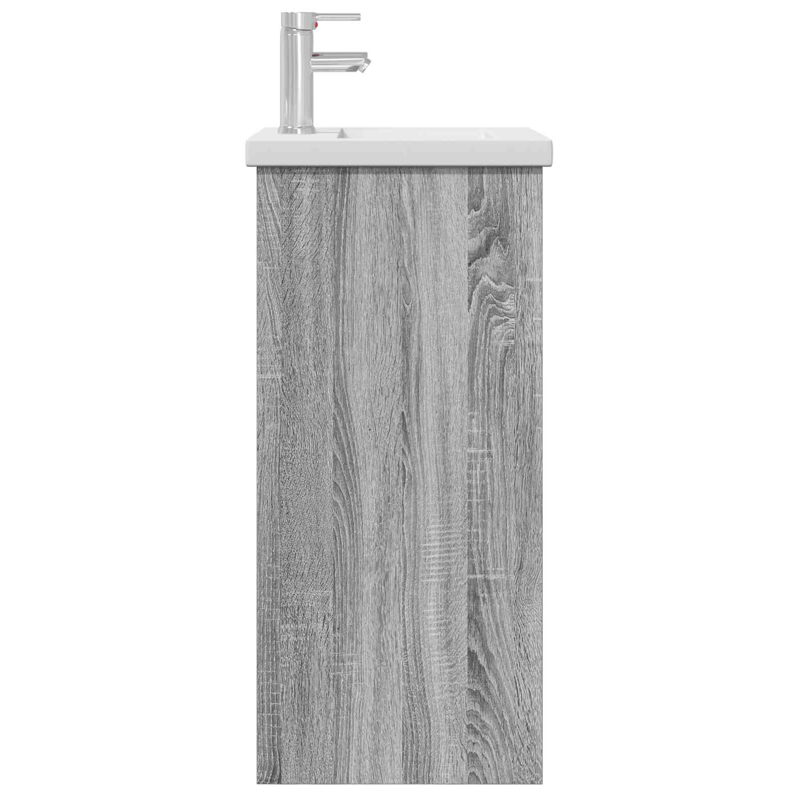 Καθρέφτης μπάνιου με νιπτήρα Γκρι Sonoma 42 x 40 x 84,5 εκ - Pakobazaar