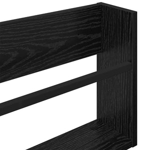 Ράφι Περιοδικών Μαύρη Οξυά 60 x 12 x 30 εκ Επεξεργασμένο ξύλο - Pakobazaar