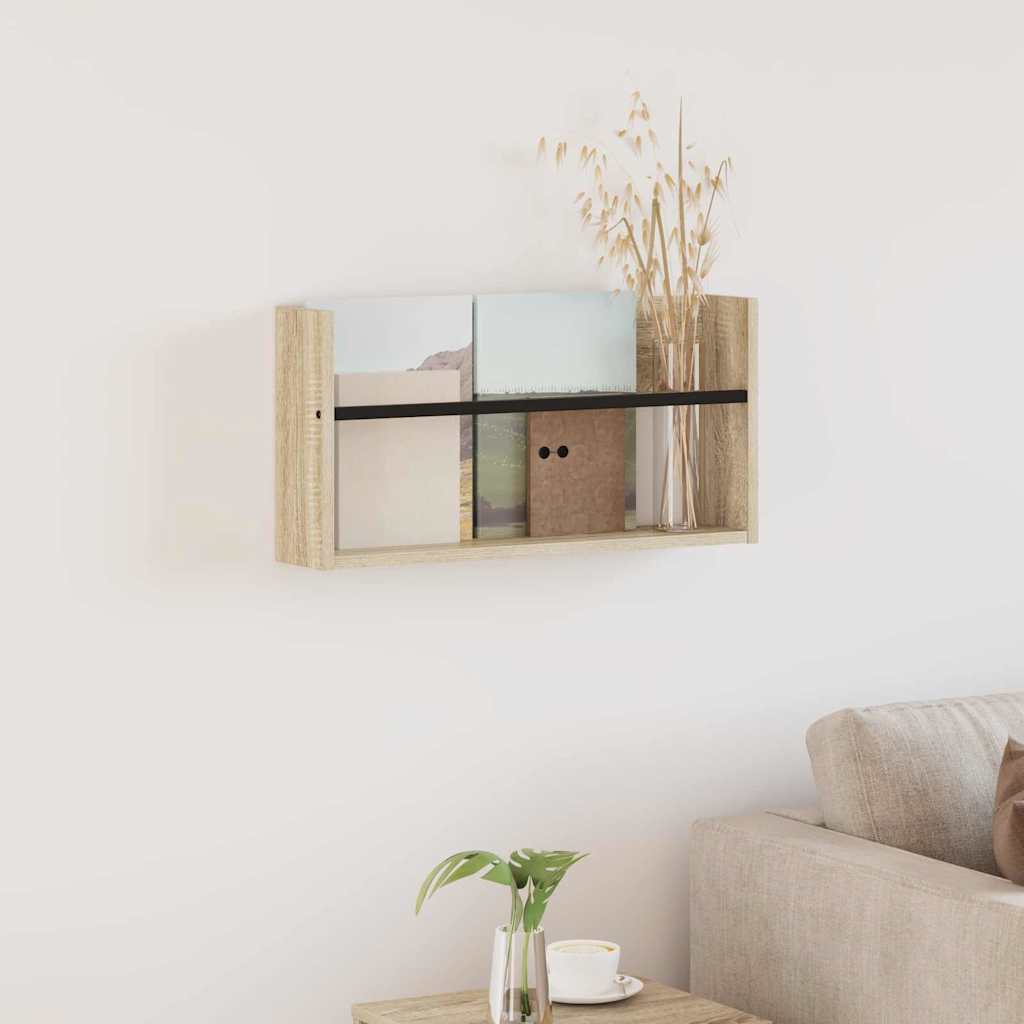 Ράφι Περιοδικών Δρύς Sonoma 60 x 12 x 30 εκ Επεξεργασμένο ξύλο