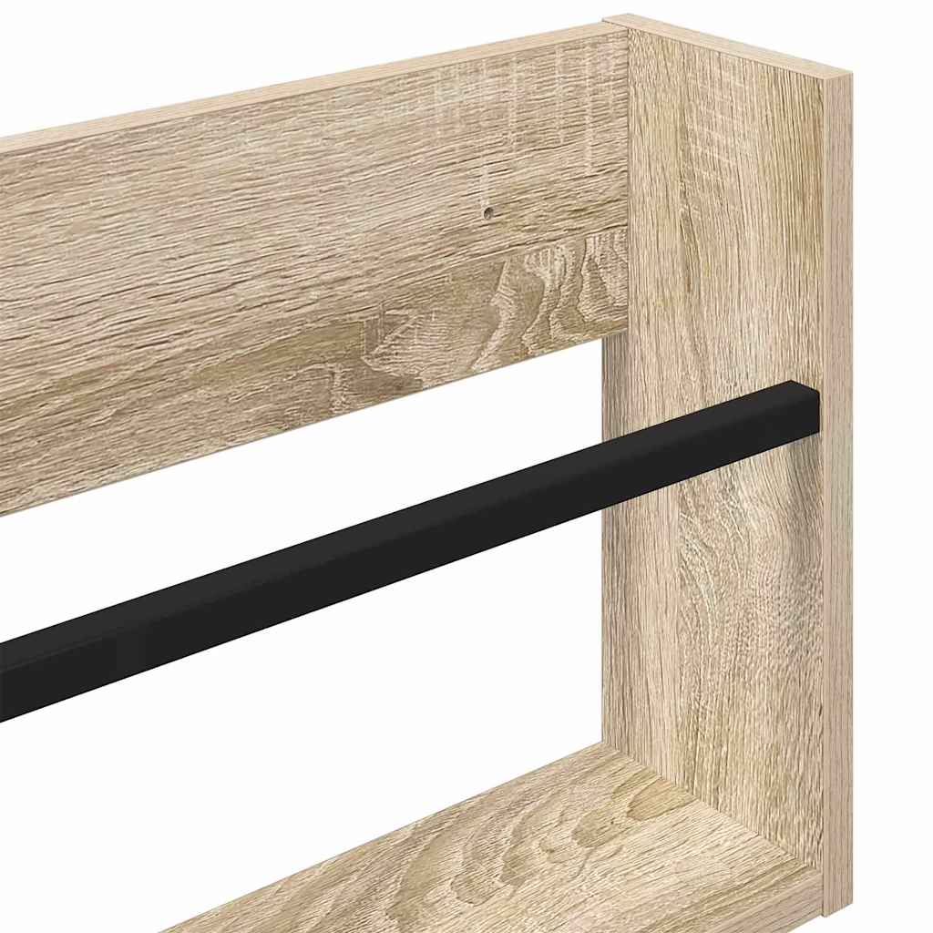 Ράφι Περιοδικών με ράφι 2 pcs Δρύς Sonoma 60 x 12 x 30 εκ - Pakobazaar