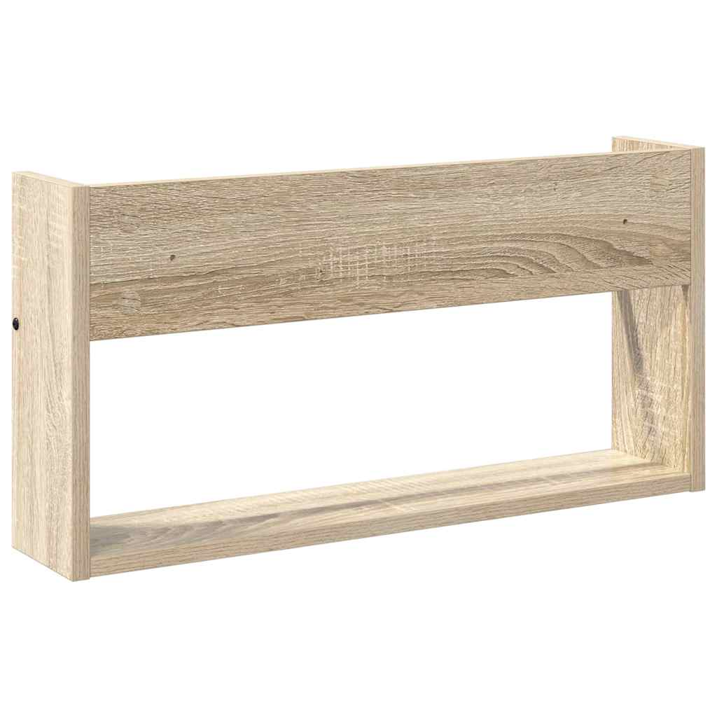 Ράφι Περιοδικών με ράφι 2 pcs Δρύς Sonoma 60 x 12 x 30 εκ - Pakobazaar