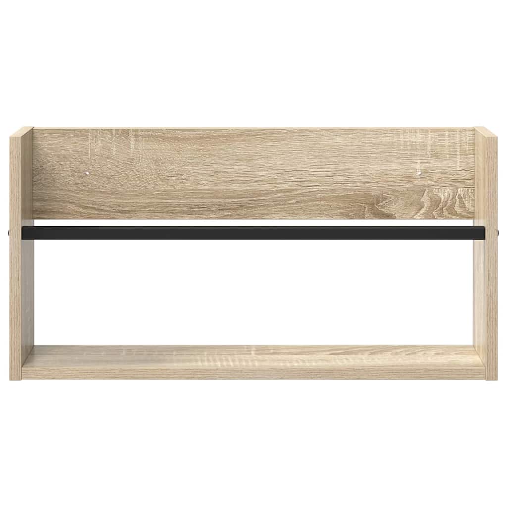 Ράφι Περιοδικών με ράφι 2 pcs Δρύς Sonoma 60 x 12 x 30 εκ - Pakobazaar