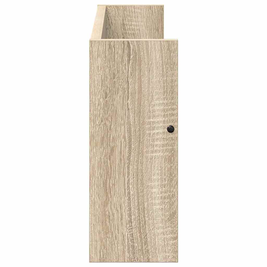 Ράφι Περιοδικών με ράφι 2 pcs Δρύς Sonoma 60 x 12 x 30 εκ - Pakobazaar