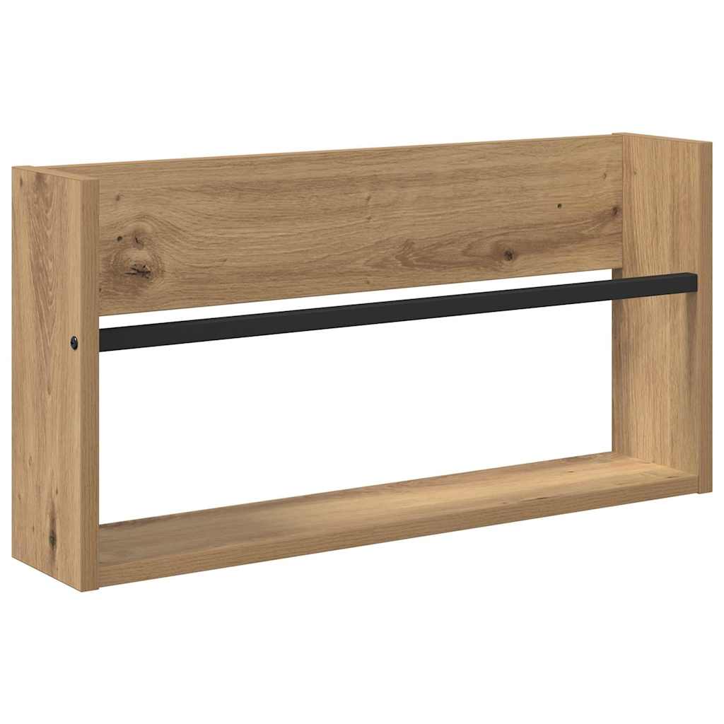 Ράφι Περιοδικών με ράφι 2 pcs Artisan Oak 60 x 12 x 30 εκ - Pakobazaar