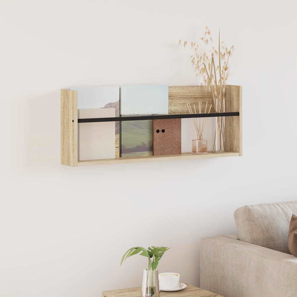 Ράφι Περιοδικών Δρύς Sonoma 80 x 12 x 30 εκ Επεξεργασμένο ξύλο