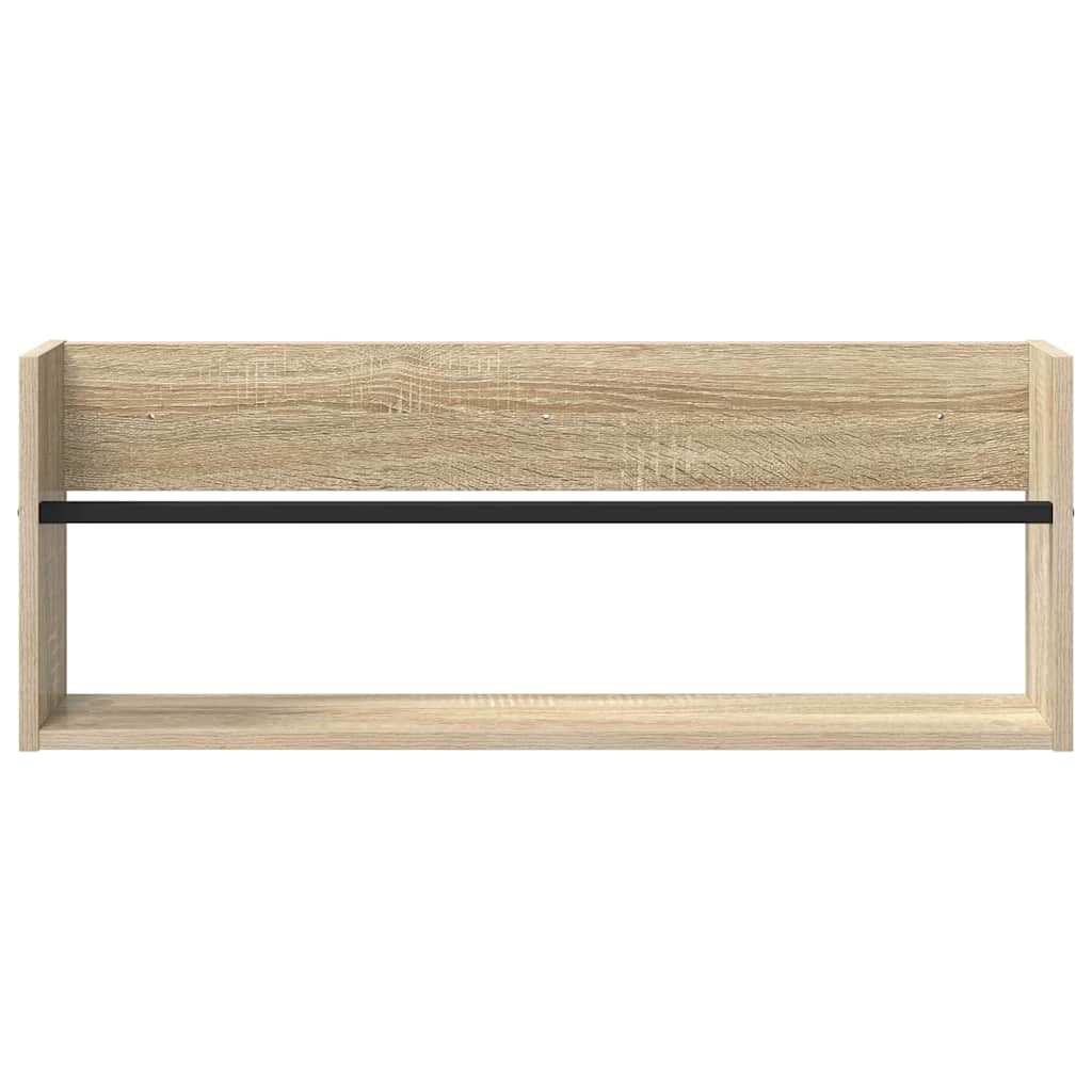 Ράφι Περιοδικών με ράφι 2 pcs Δρύς Sonoma 80 x 12 x 30 εκ