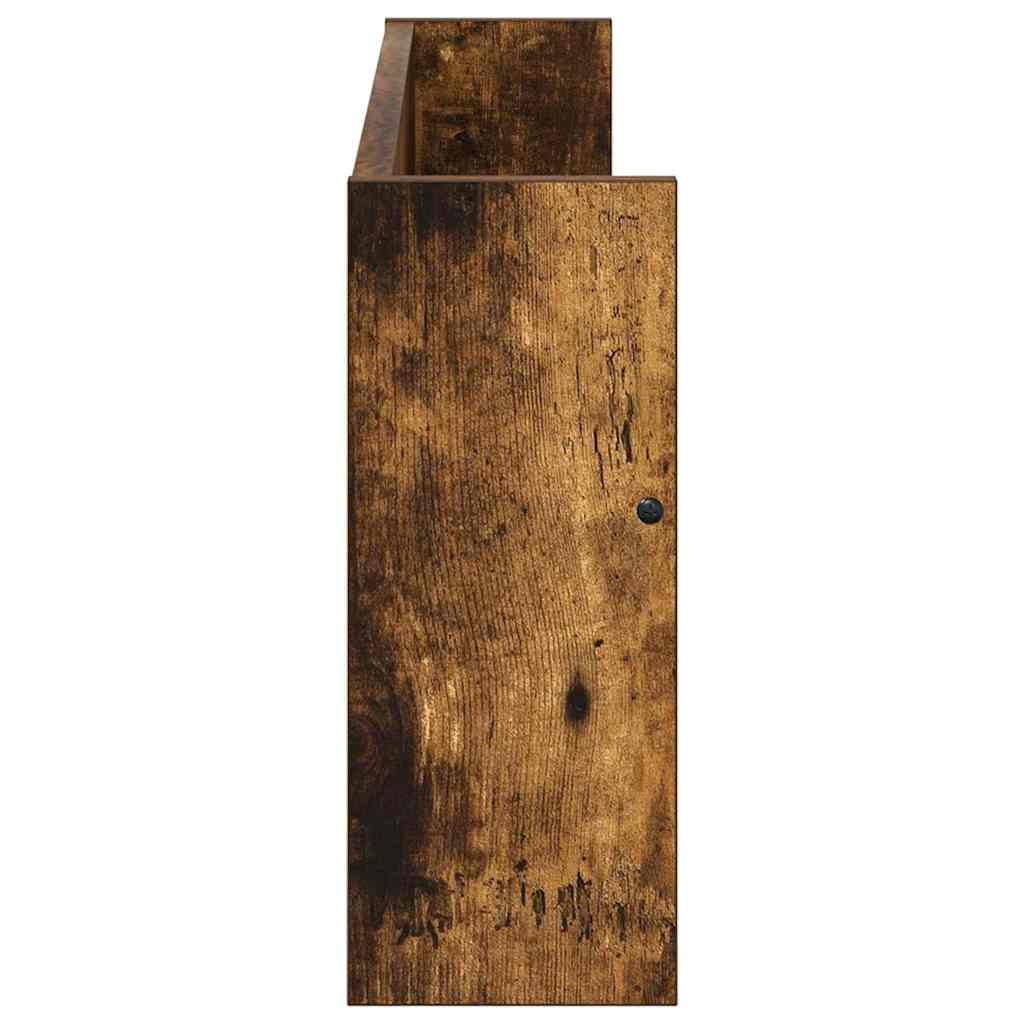 Ράφι Περιοδικών με ράφι 2 pcs Καπνιστό Δρύς 80 x 12 x 30 εκ