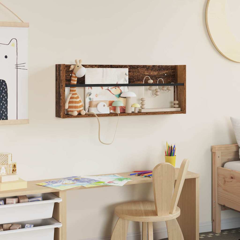 Ράφι Περιοδικών Παλιό ξύλο 80 x 12 x 30 εκ Επεξεργασμένο ξύλο