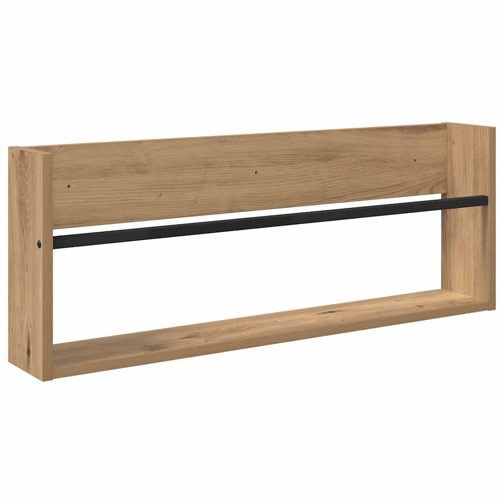 Ράφι Περιοδικών με ράφι 2 pcs Artisan Oak 80 x 12 x 30 εκ - Pakobazaar