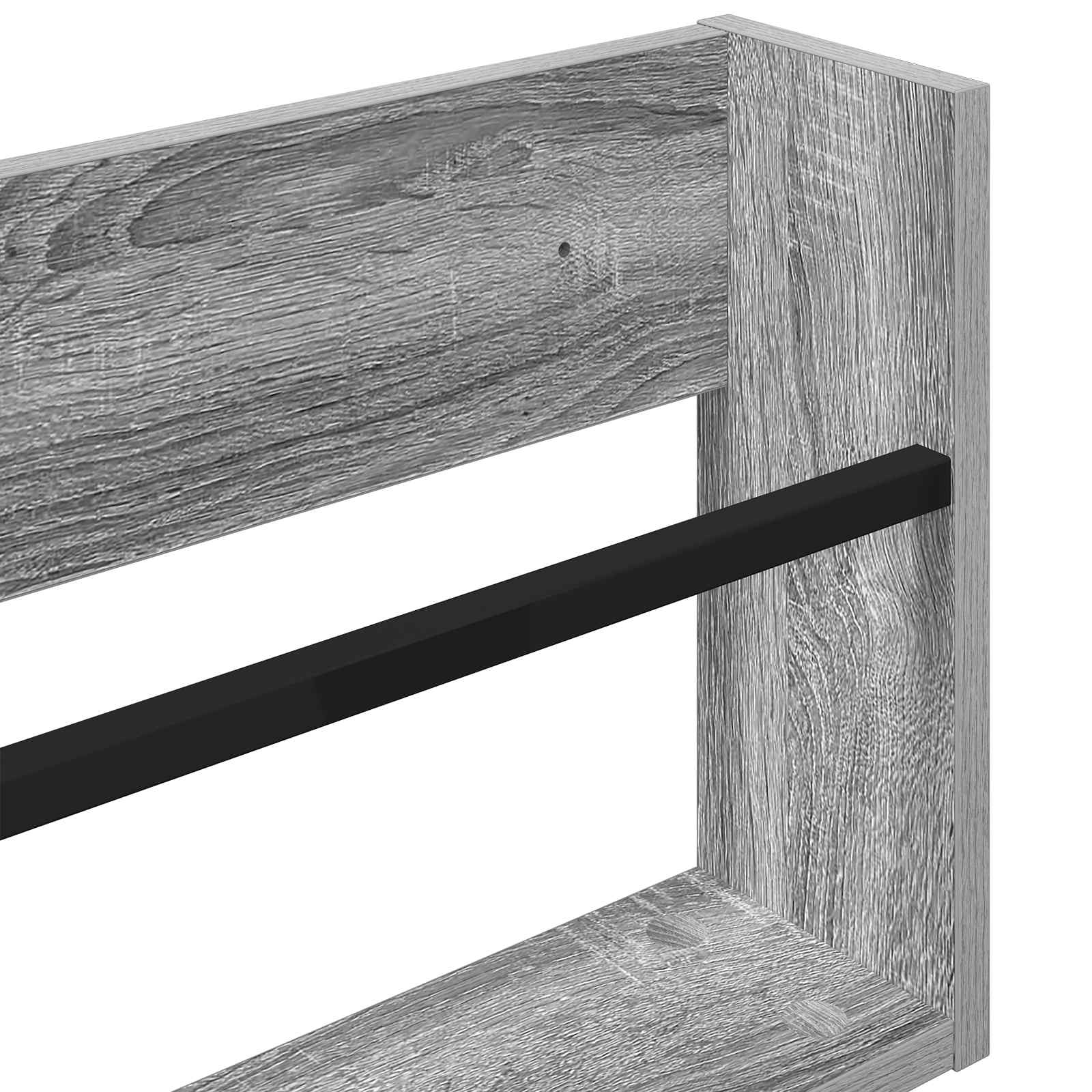 Ράφι Περιοδικών με ράφι 2 pcs Γκρίζο Σονομα 100 x 12 x 30 εκ