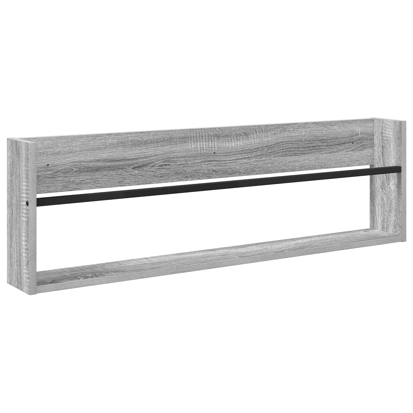 Ράφι Περιοδικών με ράφι 2 pcs Γκρίζο Σονομα 100 x 12 x 30 εκ