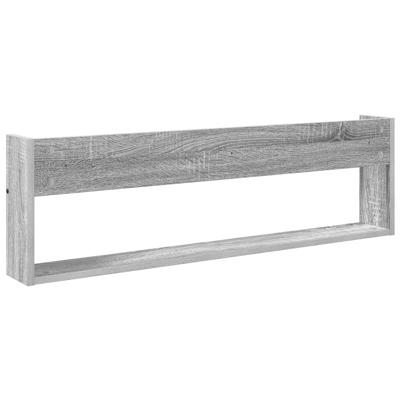 Ράφι Περιοδικών με ράφι 2 pcs Γκρίζο Σονομα 100 x 12 x 30 εκ