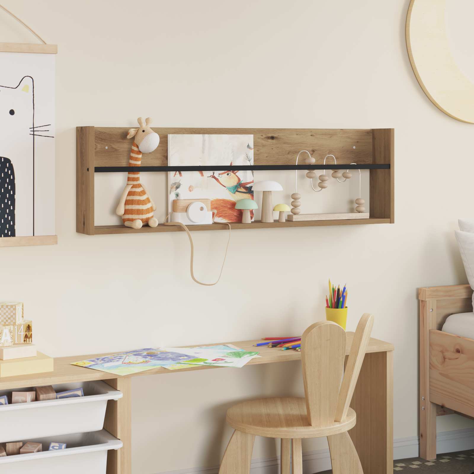 Ράφι Περιοδικών Artisan Oak 100 x 12 x 30 εκ Επεξεργασμένο ξύλο