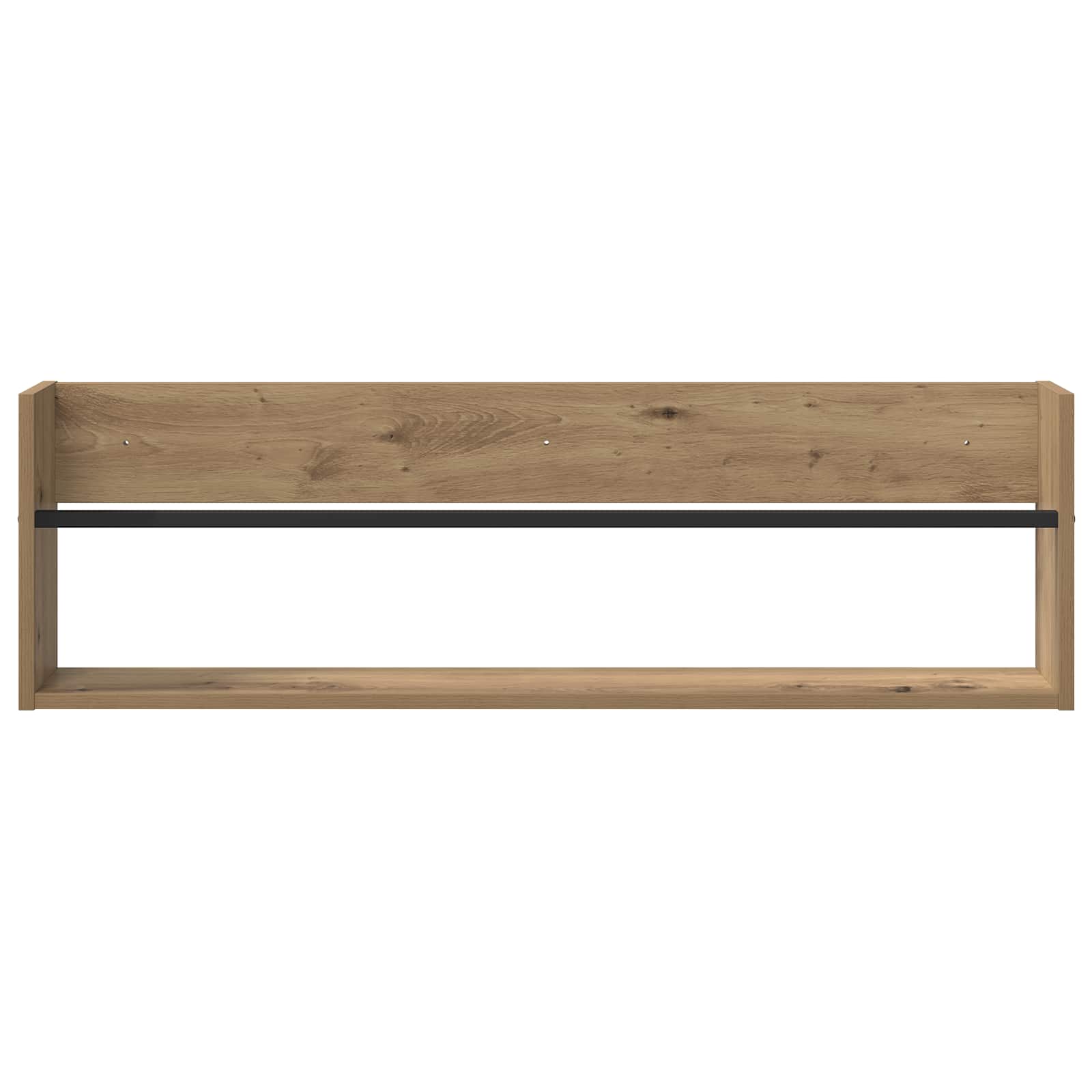 Ράφι Περιοδικών με ράφι 2 pcs Artisan Oak 100 x 12 x 30 εκ - Pakobazaar