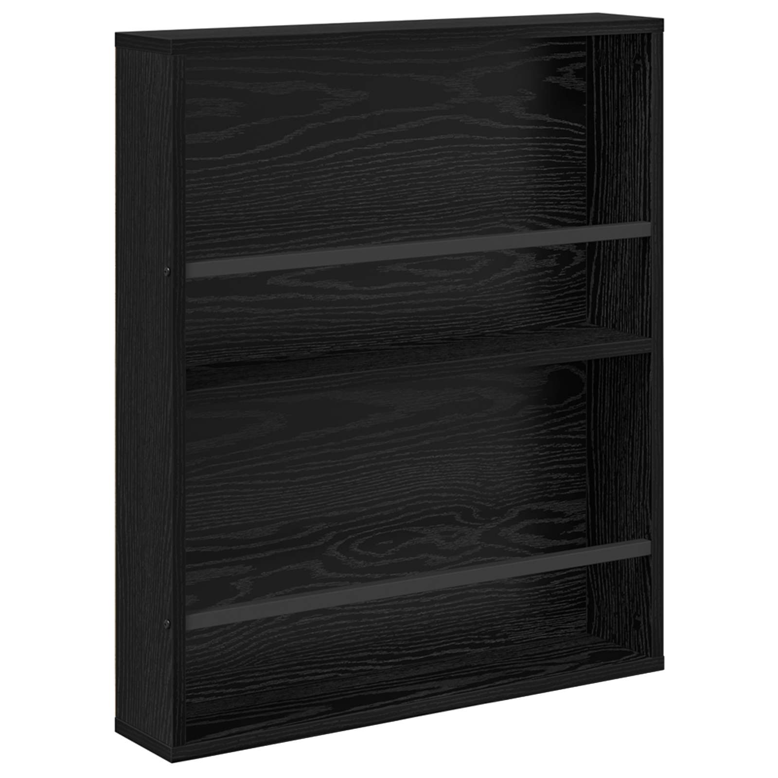 Ράφι Περιοδικών με ράφι 2 pcs Μαύρη Οξυά 60 x 12 x 70 εκ