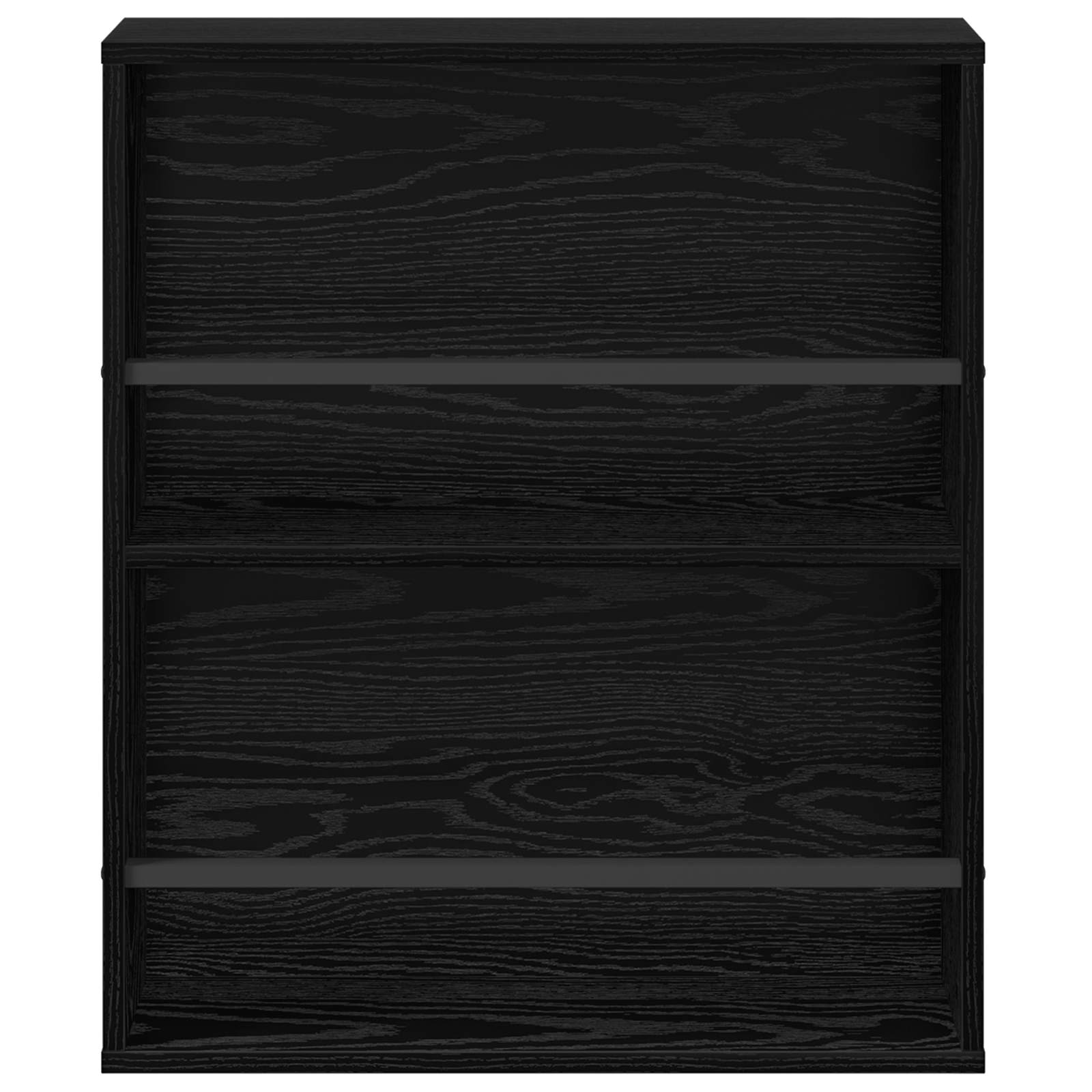 Ράφι Περιοδικών με ράφι 2 pcs Μαύρη Οξυά 60 x 12 x 70 εκ