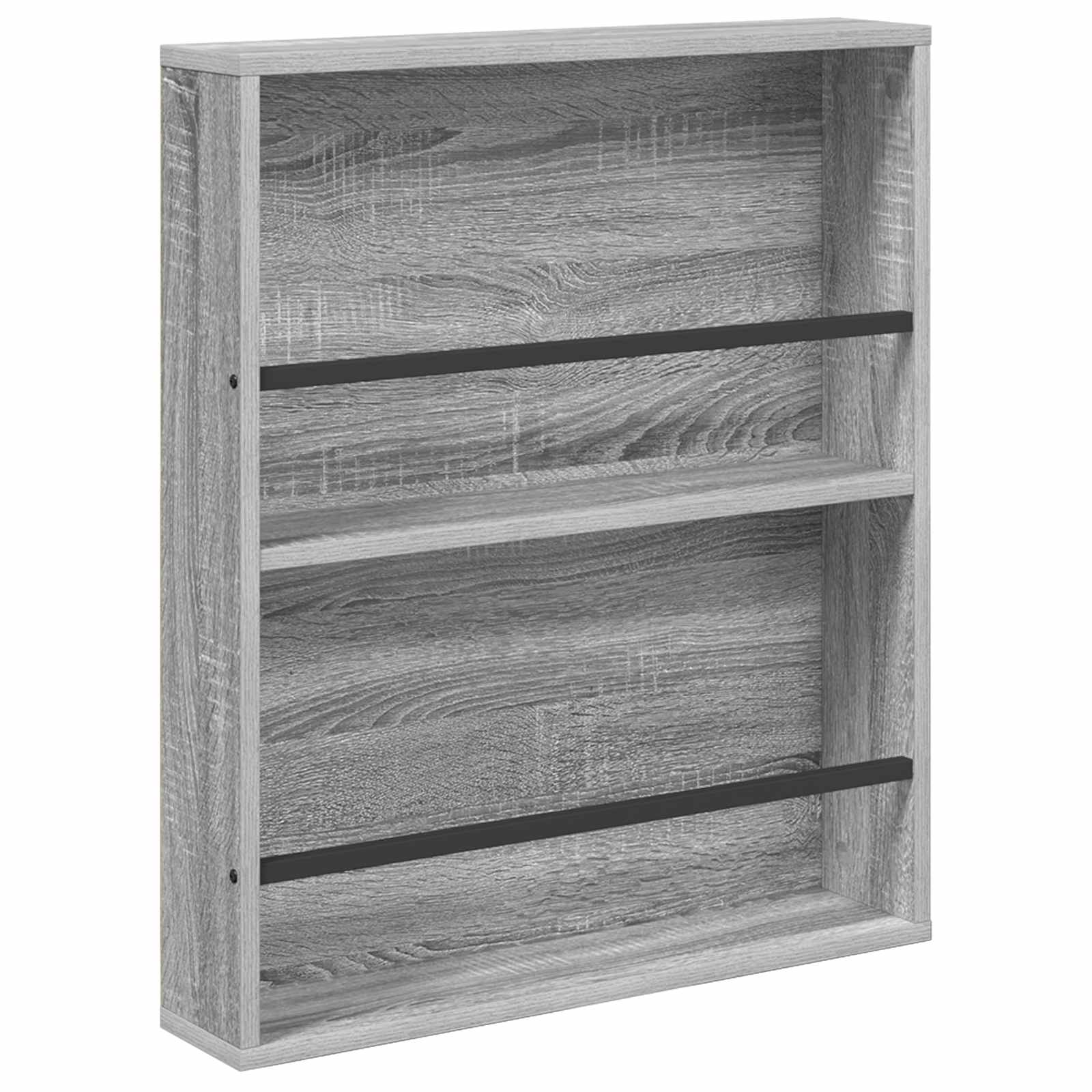Ράφι Περιοδικών με ράφι 2 pcs Γκρίζο Σονομα 60 x 12 x 70 εκ
