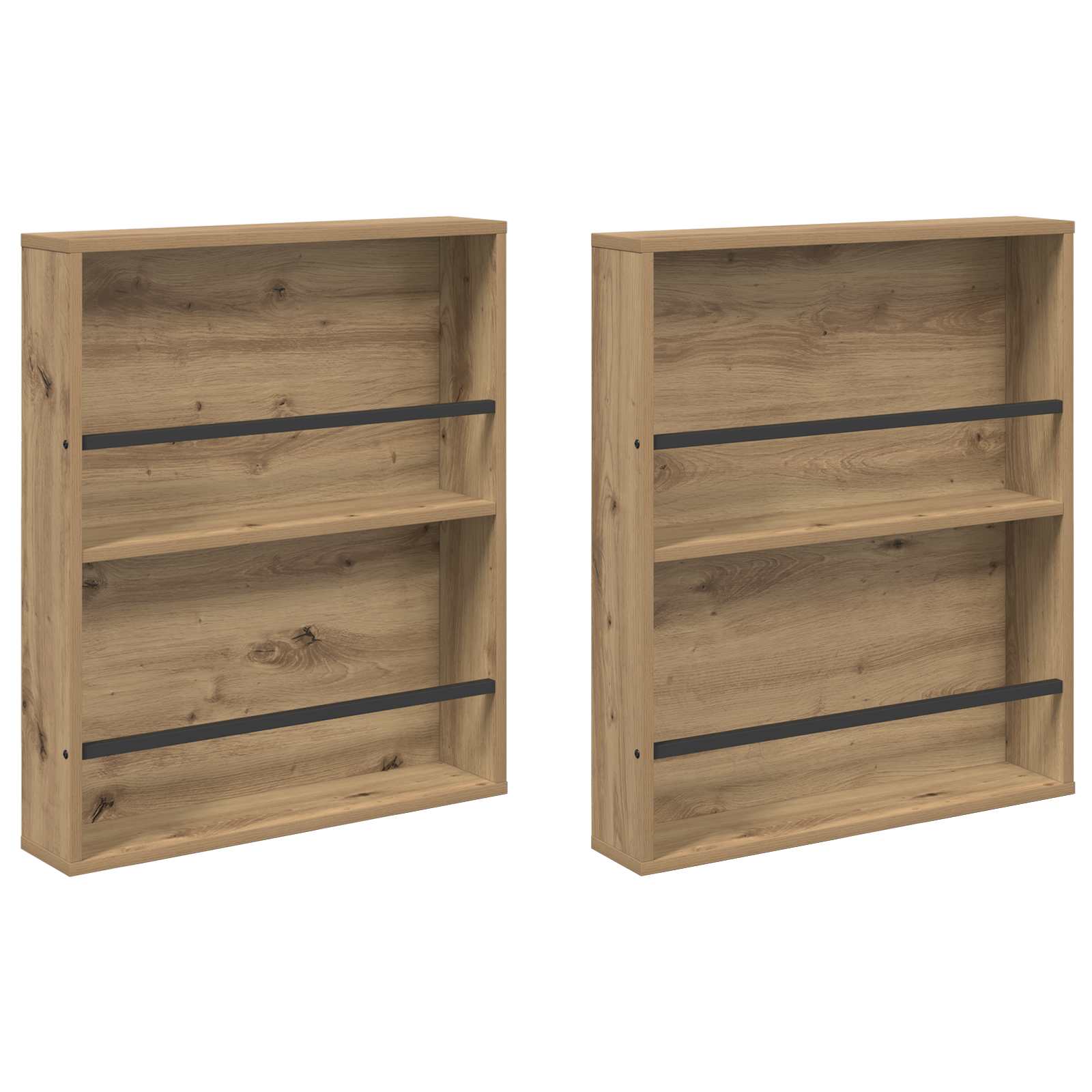 Ράφι Περιοδικών με ράφι 2 pcs Artisan Oak 60 x 12 x 70 εκ