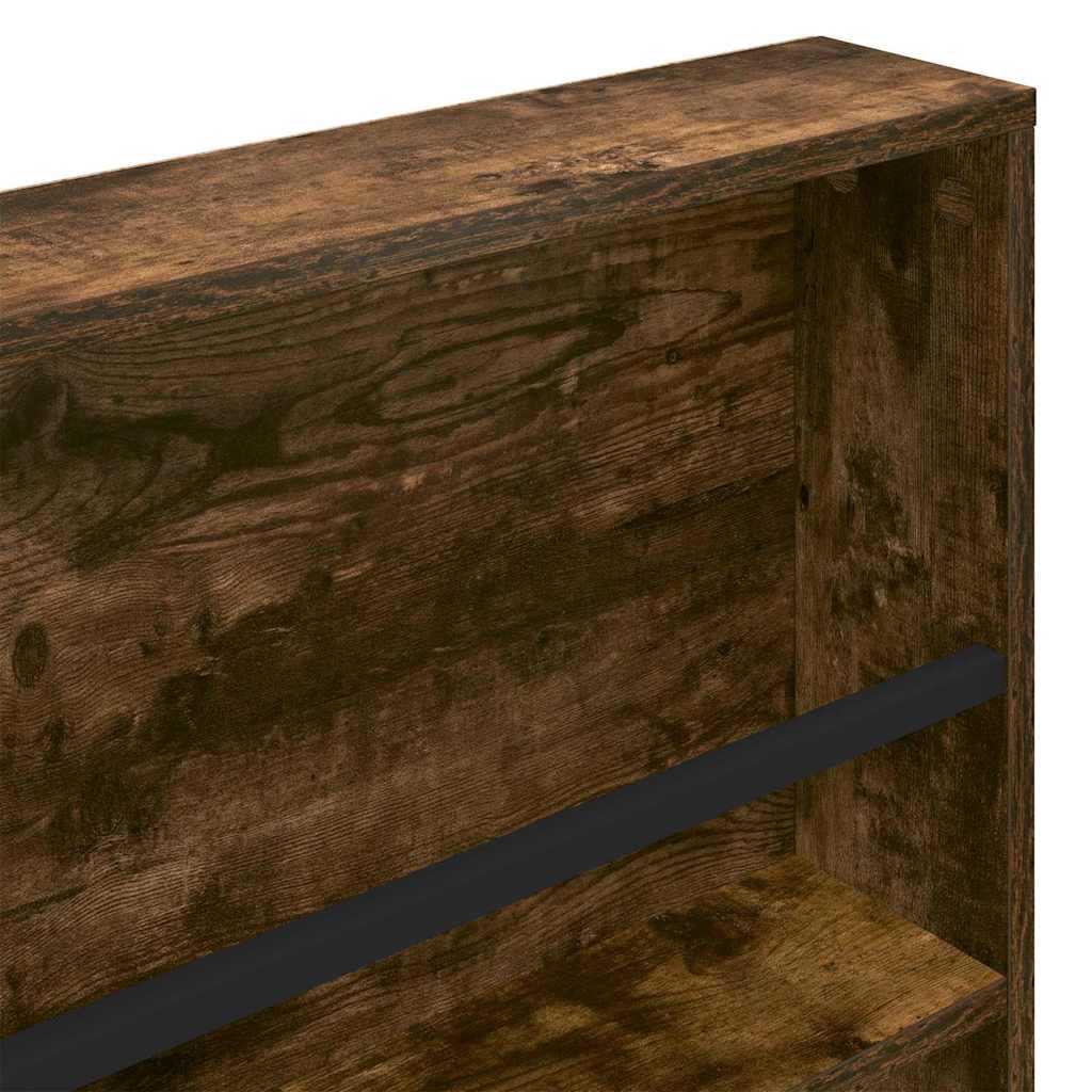 Ράφι Περιοδικών με ράφι 2 pcs Καπνιστό Δρύς 80 x 12 x 70 εκ - Pakobazaar