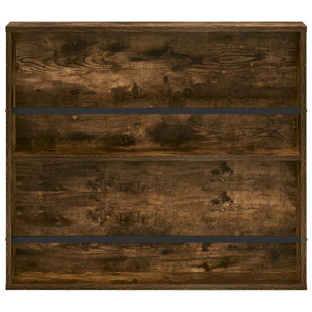 Ράφι Περιοδικών με ράφι 2 pcs Καπνιστό Δρύς 80 x 12 x 70 εκ - Pakobazaar