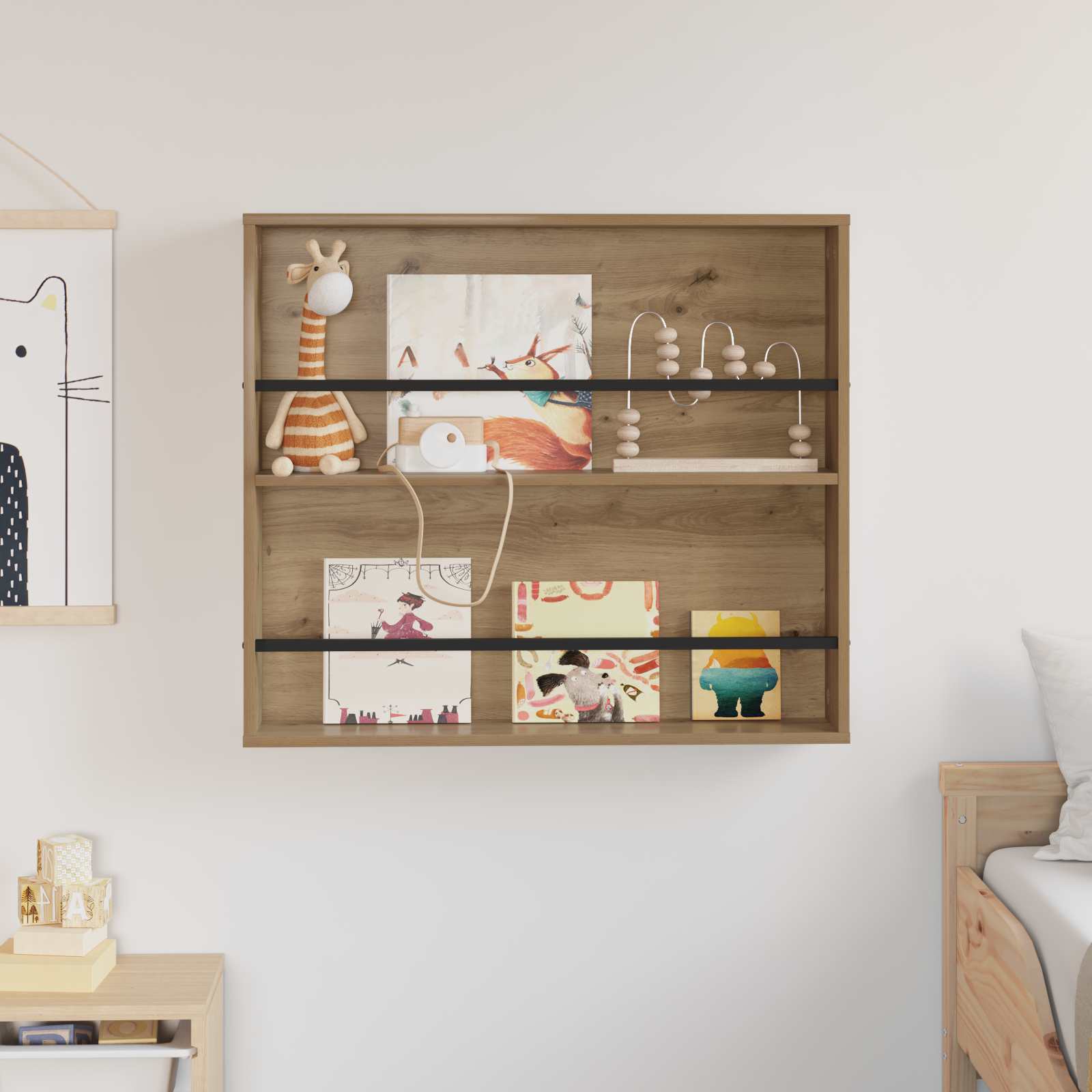 Ράφι Περιοδικών Artisan Oak 80 x 12 x 70 εκ Επεξεργασμένο ξύλο