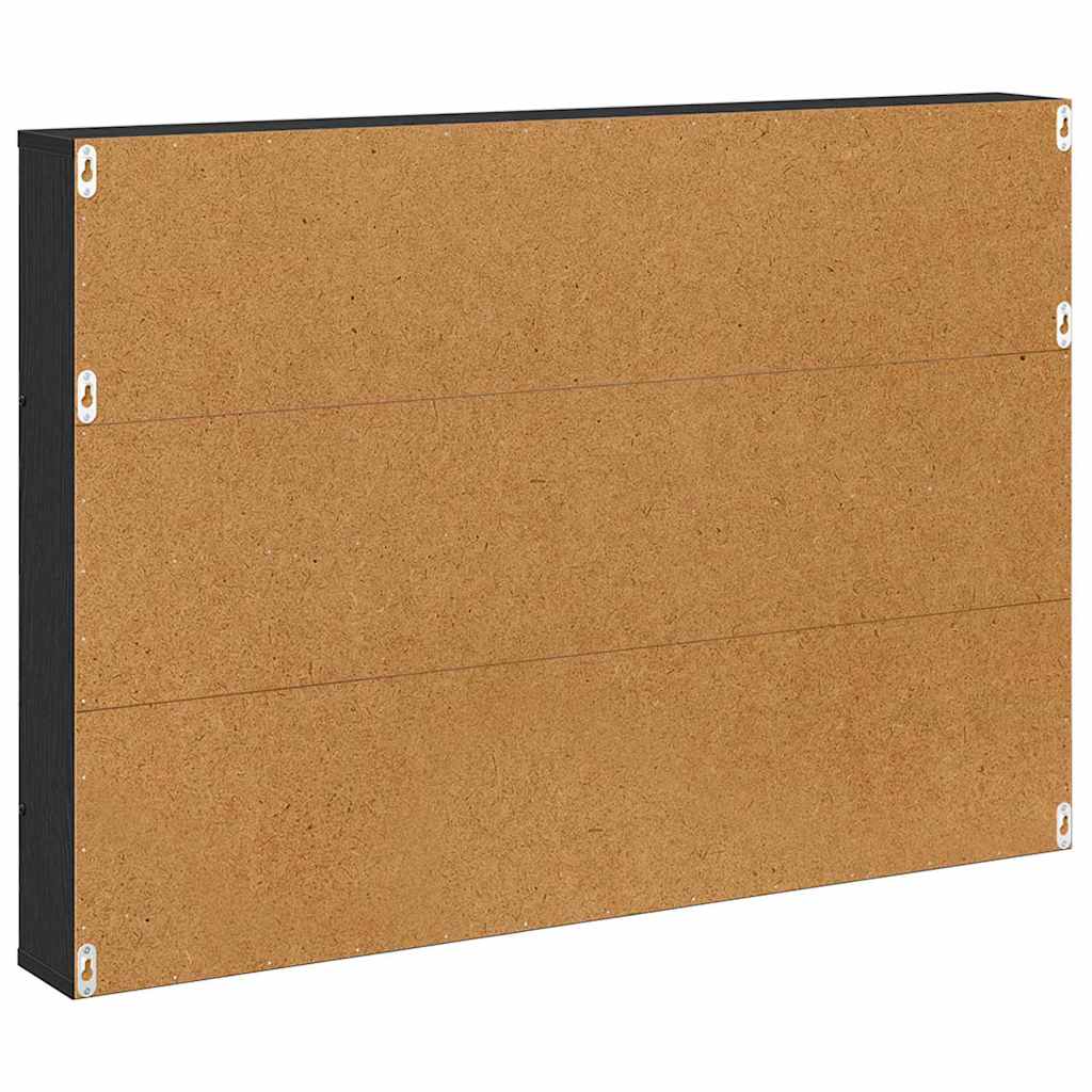 Ράφι Περιοδικών με ράφι 2 pcs Μαύρη Οξυά 100 x 12 x 70 εκ