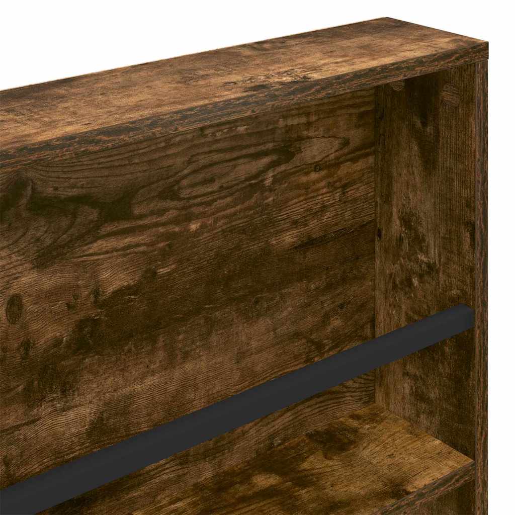 Ράφι Περιοδικών με ράφι 2 pcs Καπνιστό Δρύς 100 x 12 x 70 εκ