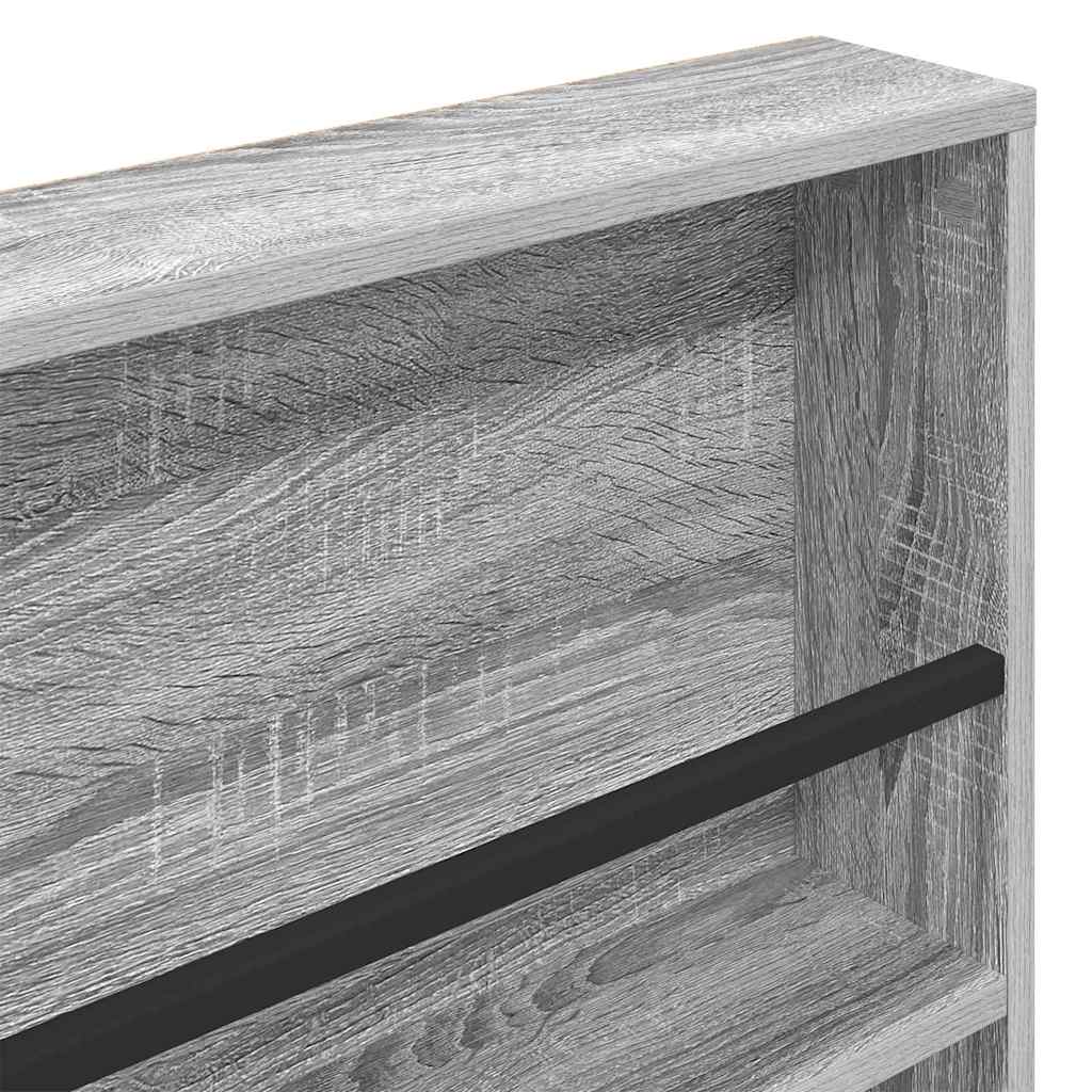 Ράφι Περιοδικών με ράφι 2 pcs Γκρίζο Σονομα 100 x 12 x 70 εκ
