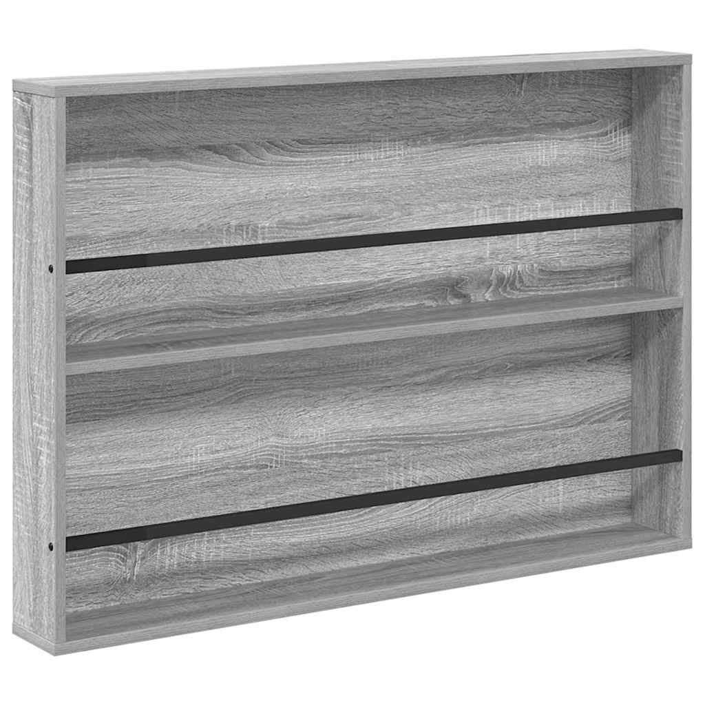 Ράφι Περιοδικών με ράφι 2 pcs Γκρίζο Σονομα 100 x 12 x 70 εκ