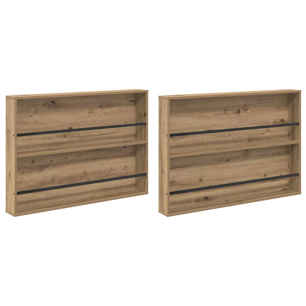 Ράφι Περιοδικών με ράφι 2 pcs Artisan Oak 100 x 12 x 70 εκ